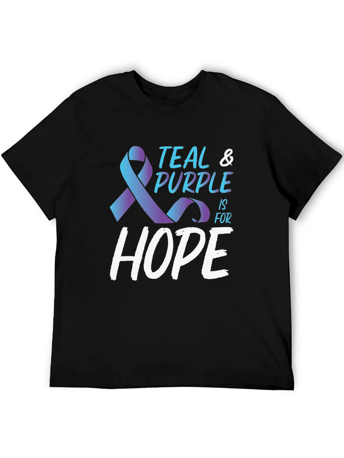 Teal & Purple Hope Awareness T-Shirt