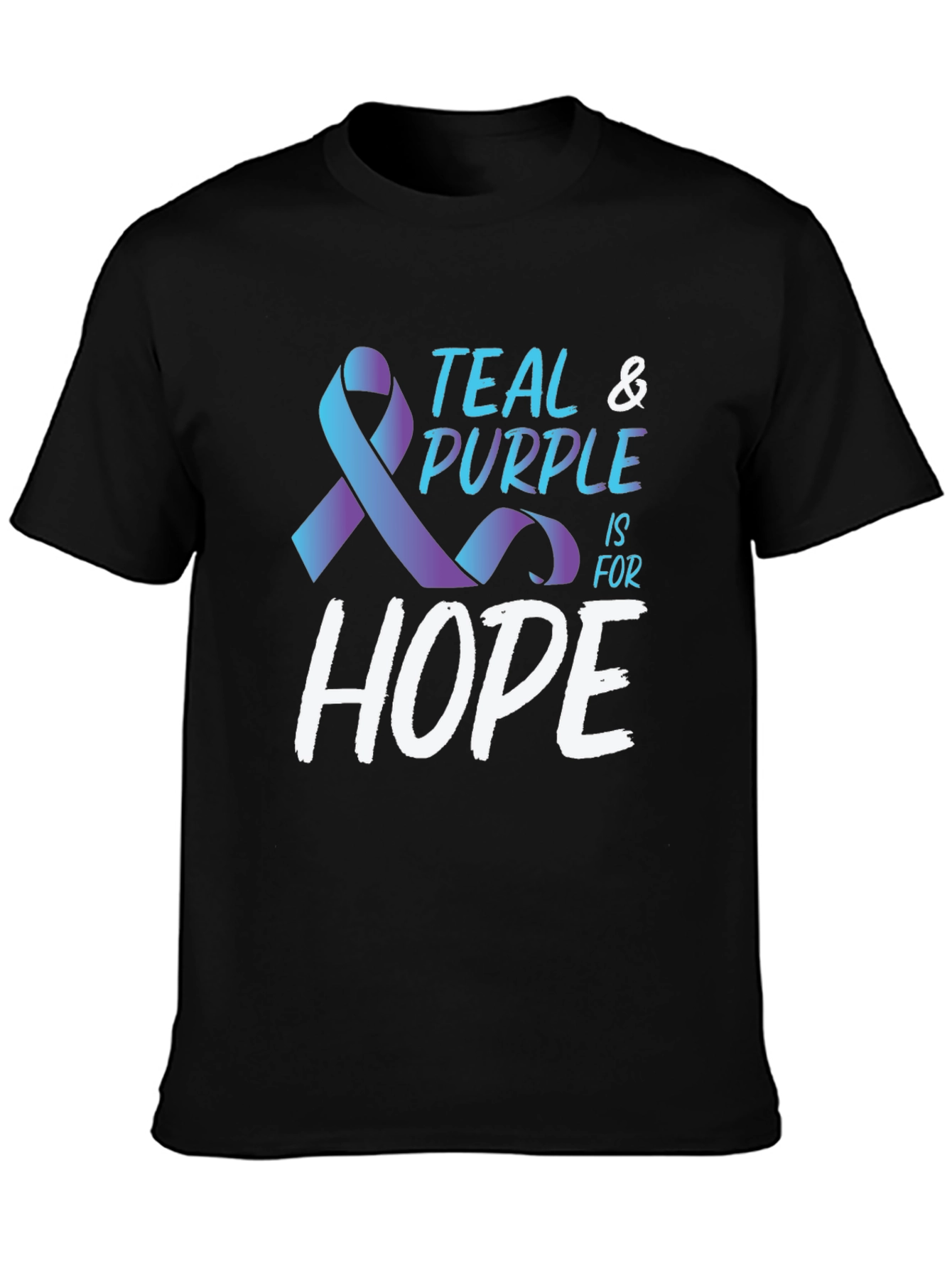 Teal & Purple Hope Awareness T-Shirt