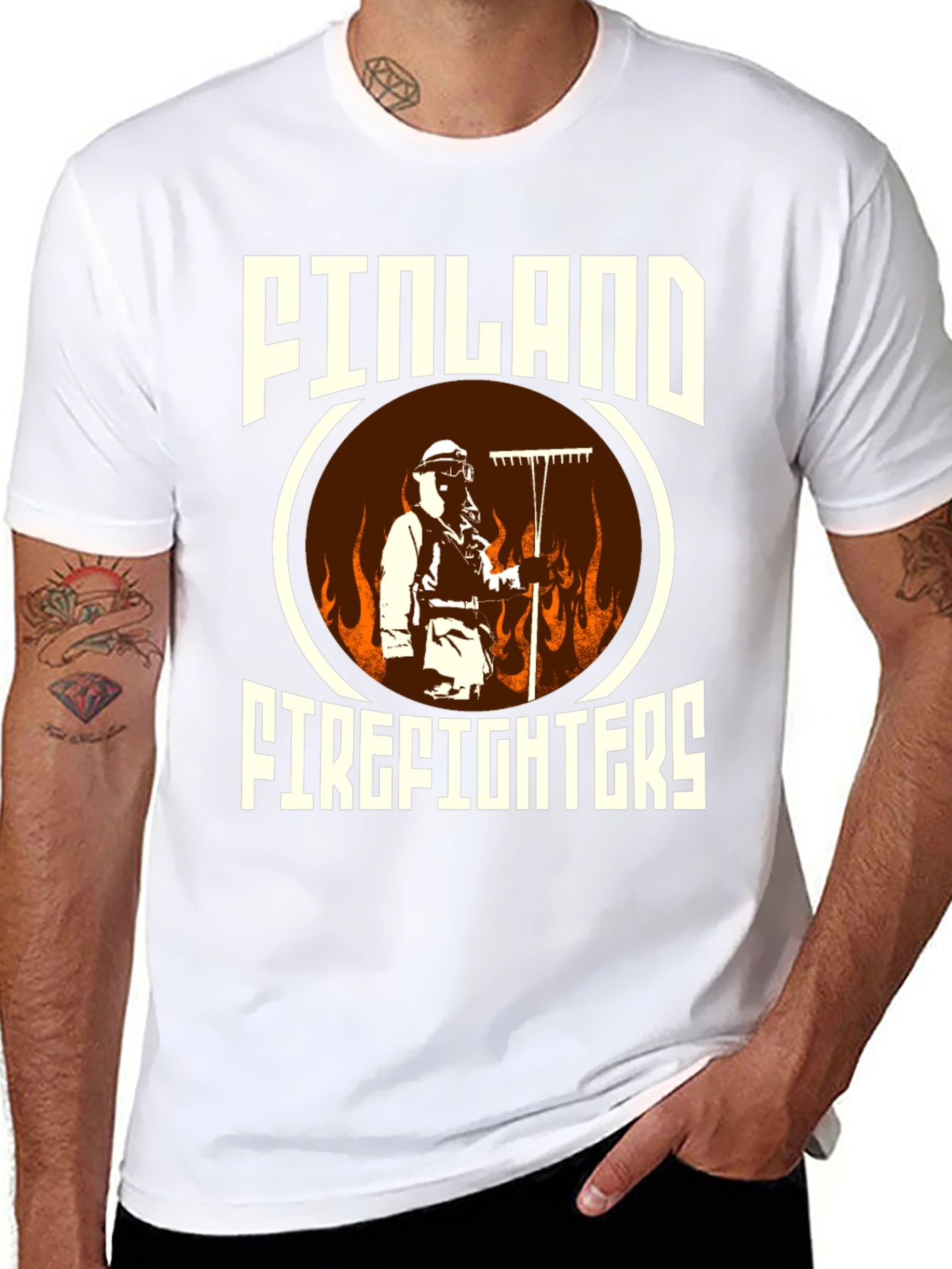 Finland Firefighters T-Shirt Graphic Tee