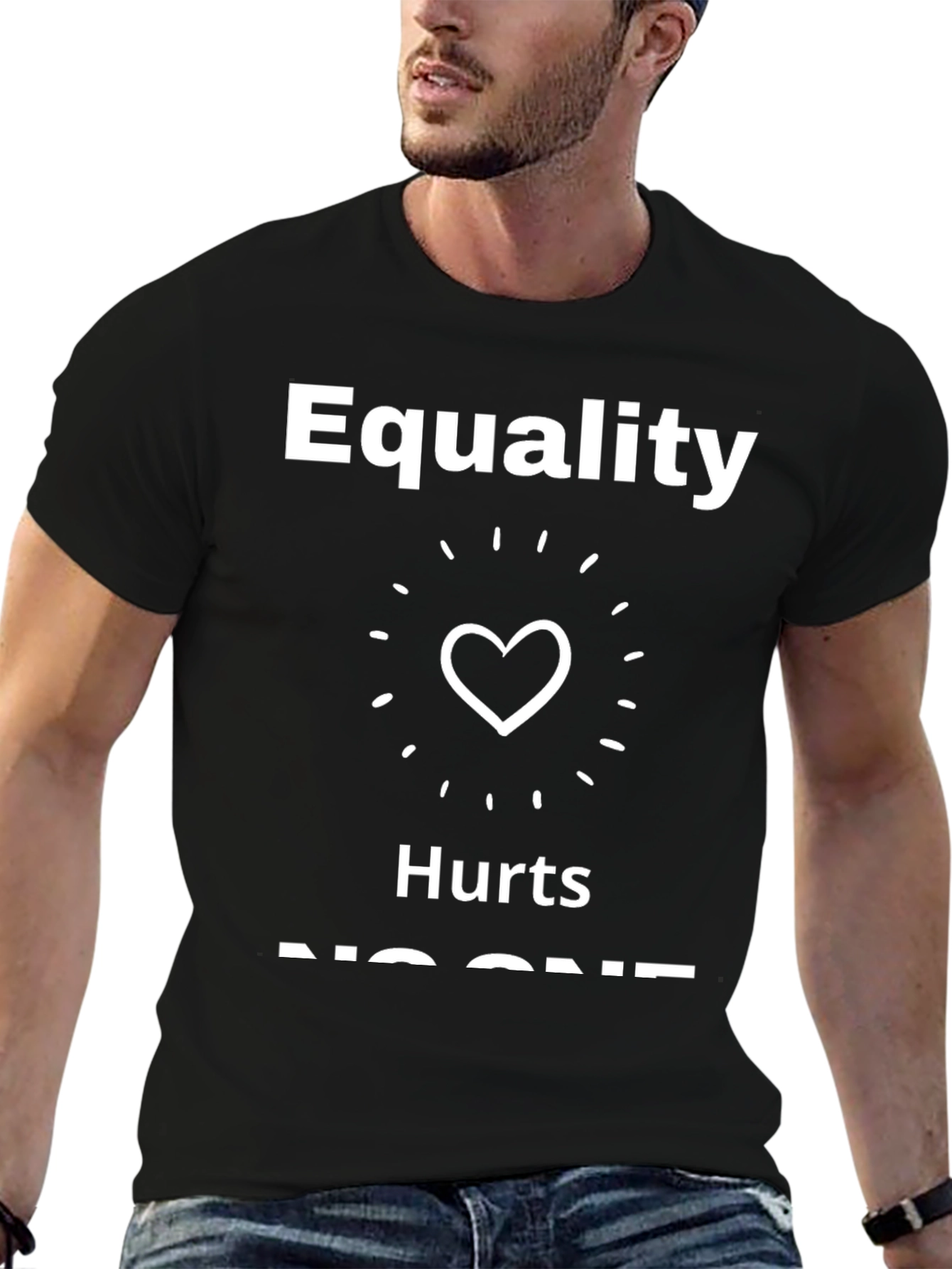 Equality Hurts No One Black T-Shirt
