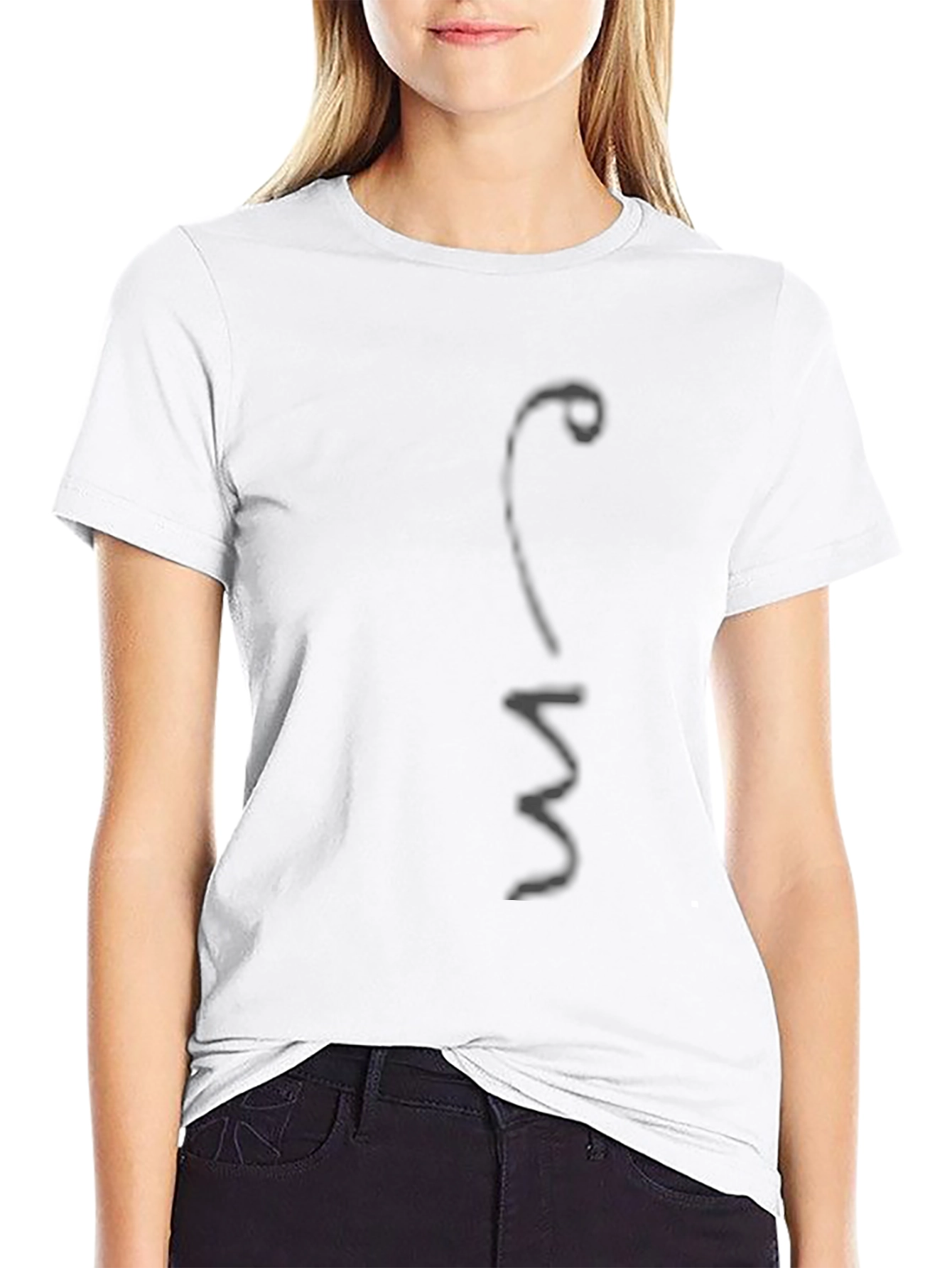 Unique Design Black Tee