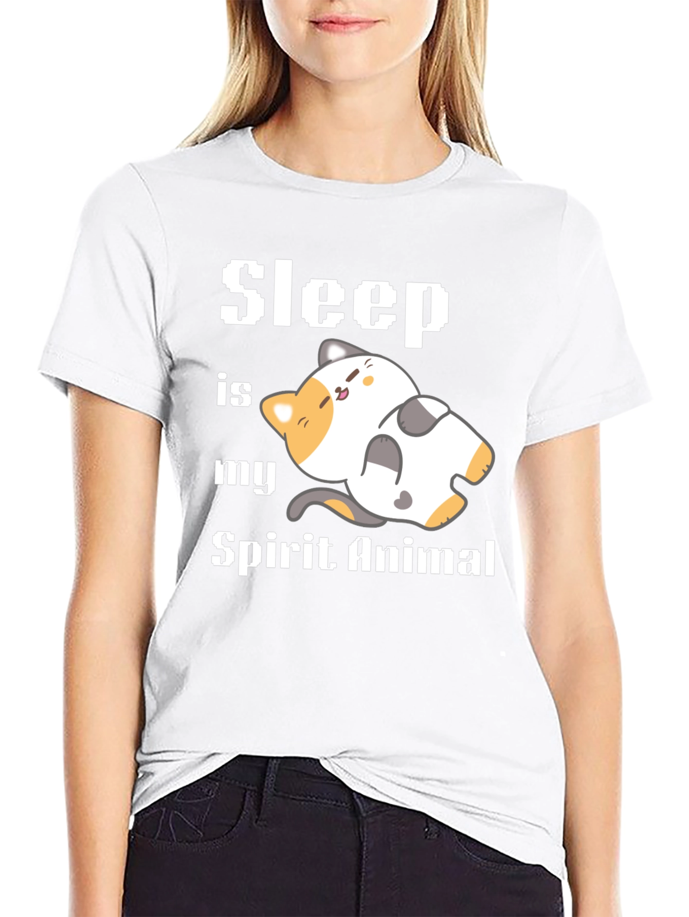 Sleep is My Spirit Animal Graphic Tee Shirt