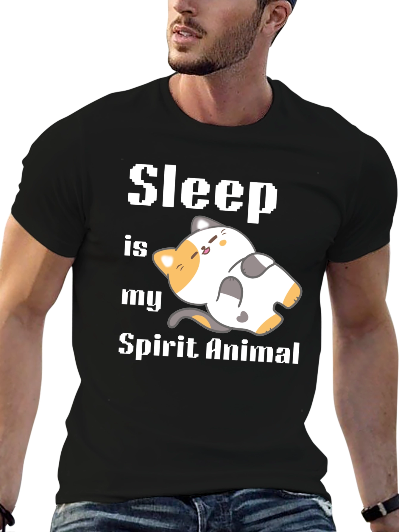 Sleep is My Spirit Animal Graphic Tee Shirt