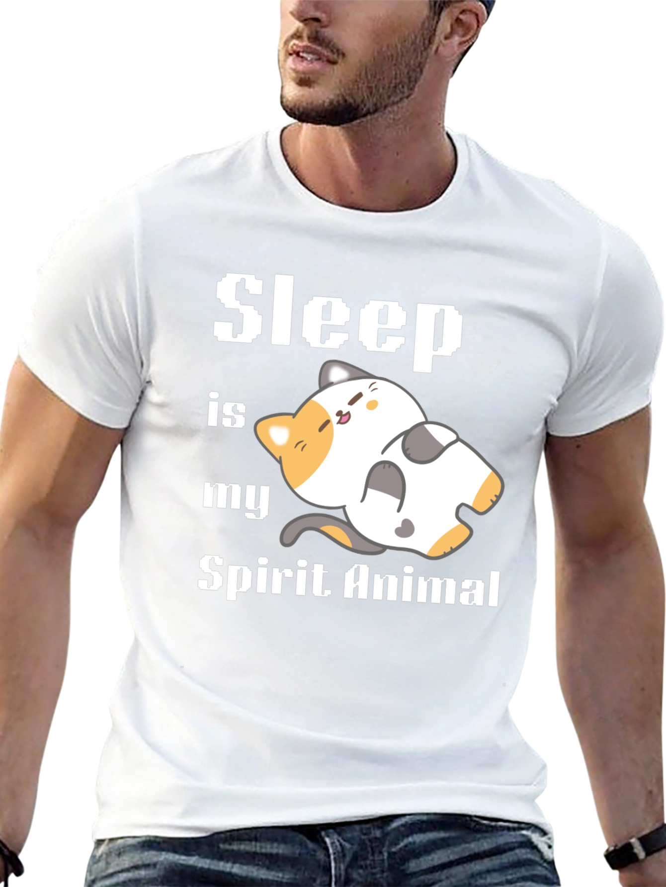 Sleep is My Spirit Animal Graphic Tee Shirt