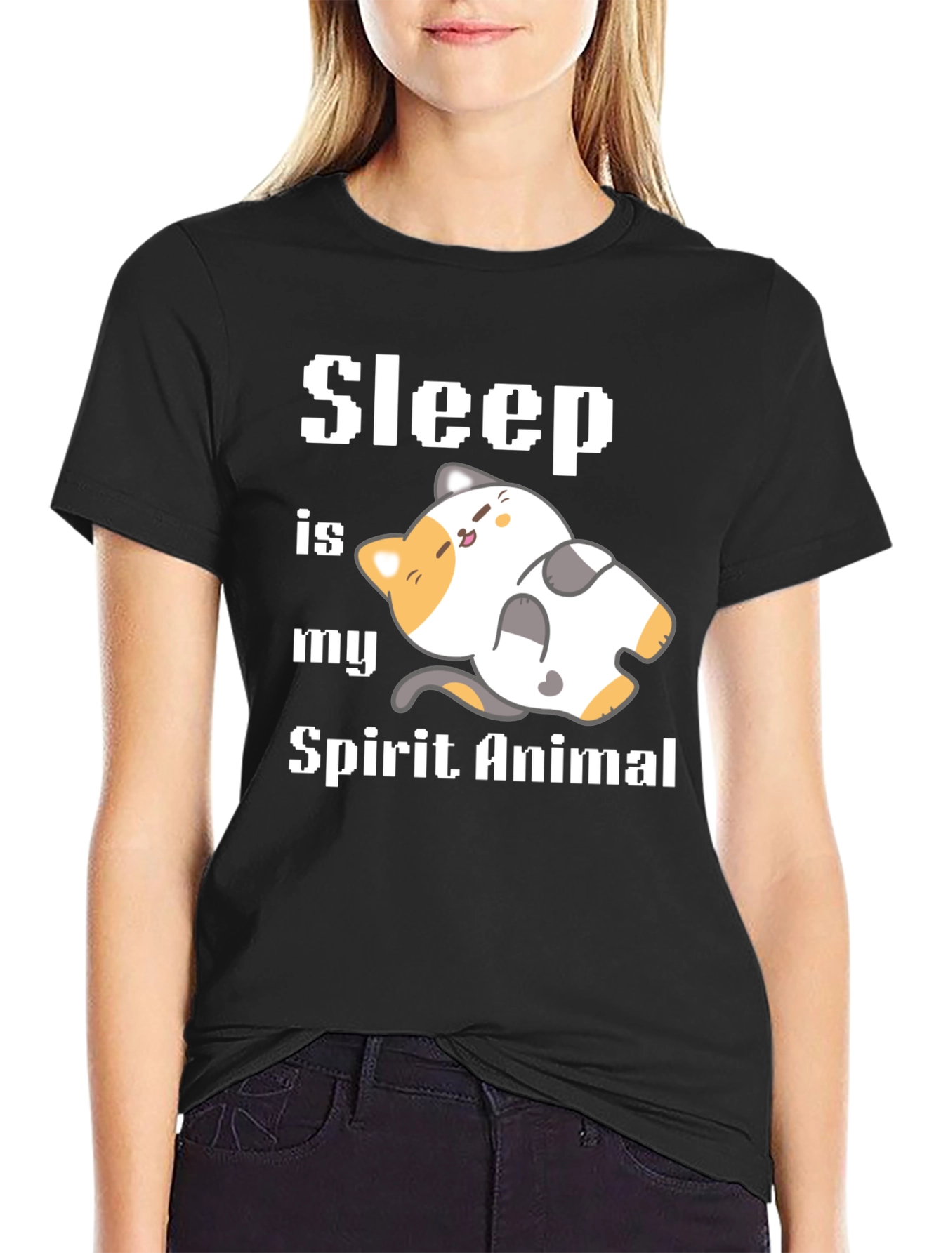 Sleep is My Spirit Animal Graphic Tee Shirt