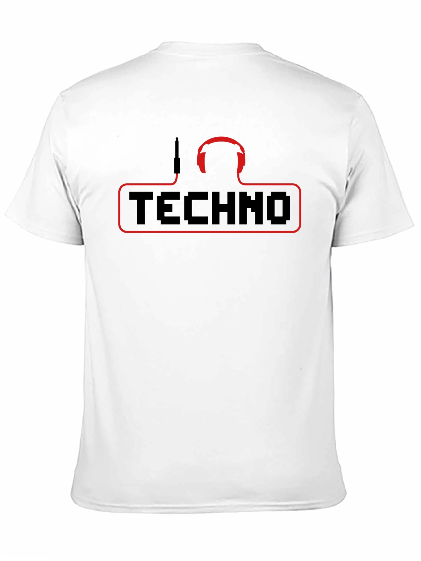 Techno Music T-Shirt - DJ Headphones Graphic Tee