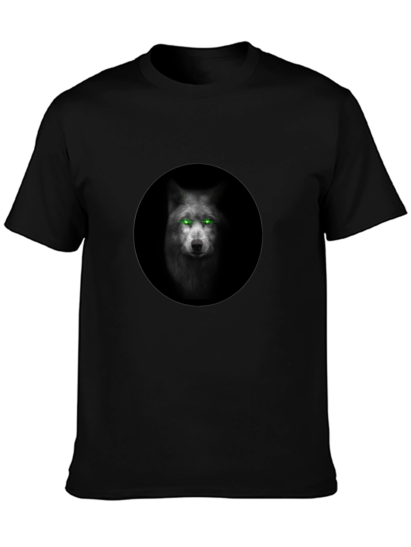 Wolf Eyes Graphic Black T-Shirt