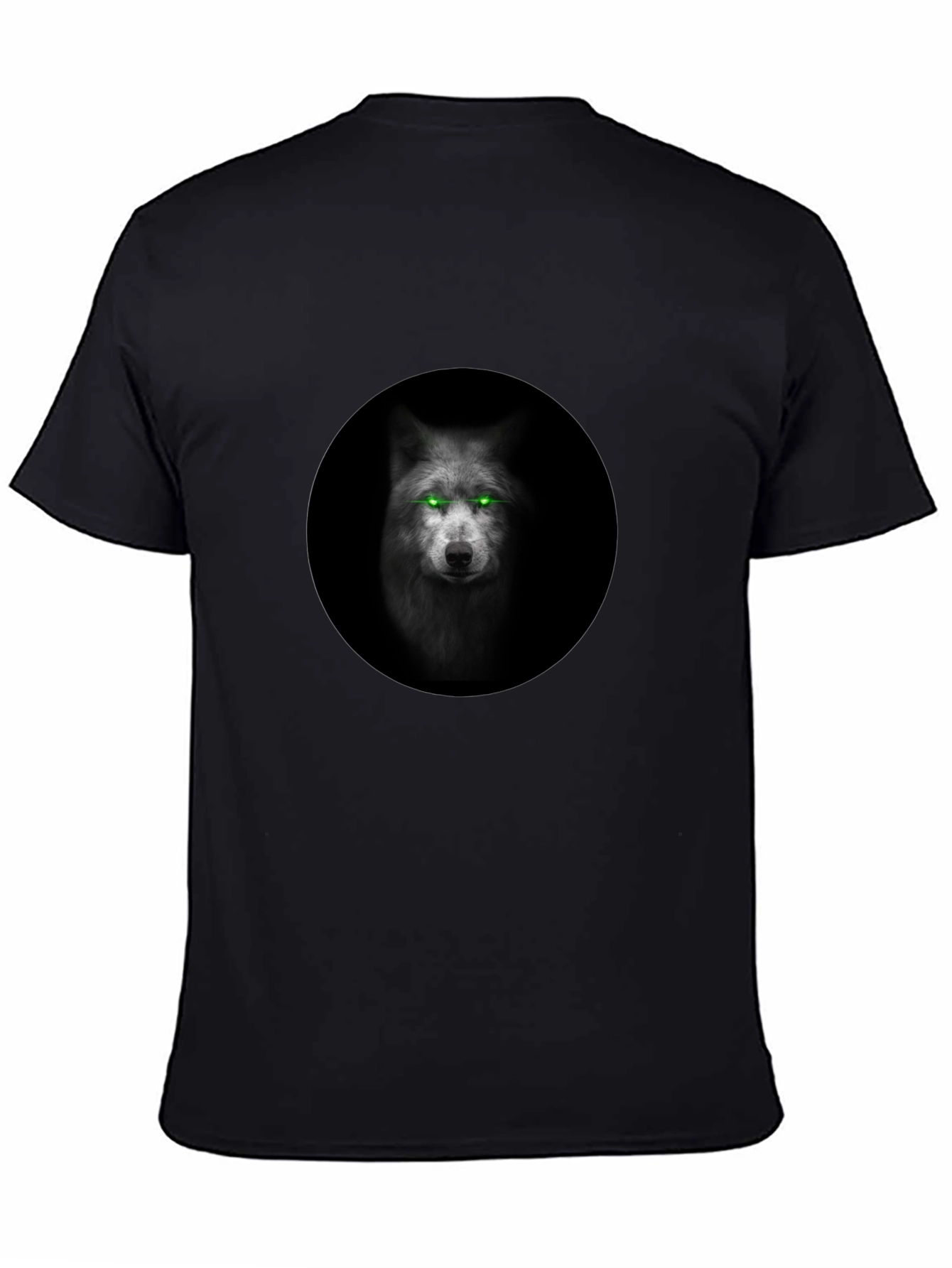 Wolf Eyes Graphic Black T-Shirt