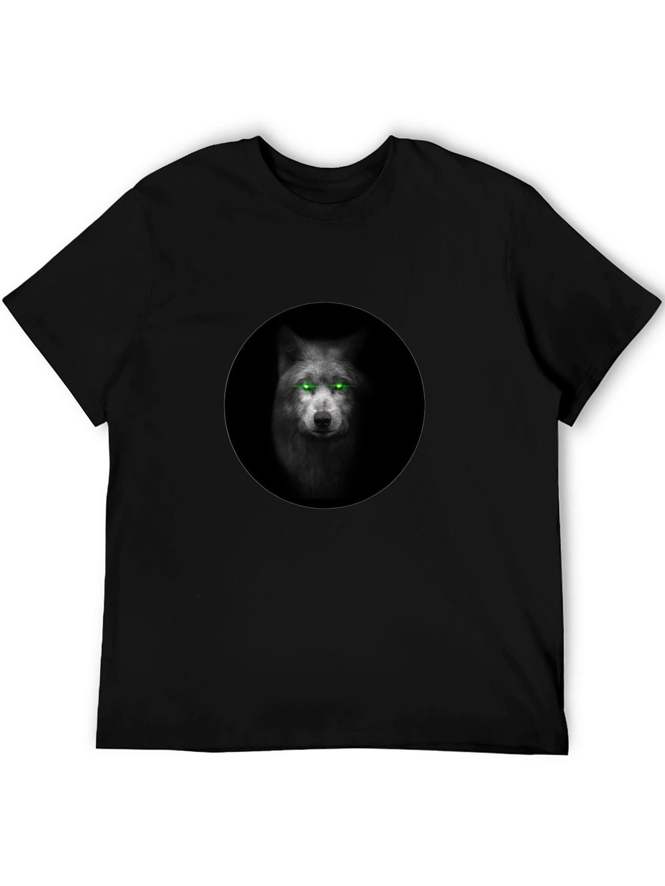 Wolf Eyes Graphic Black T-Shirt