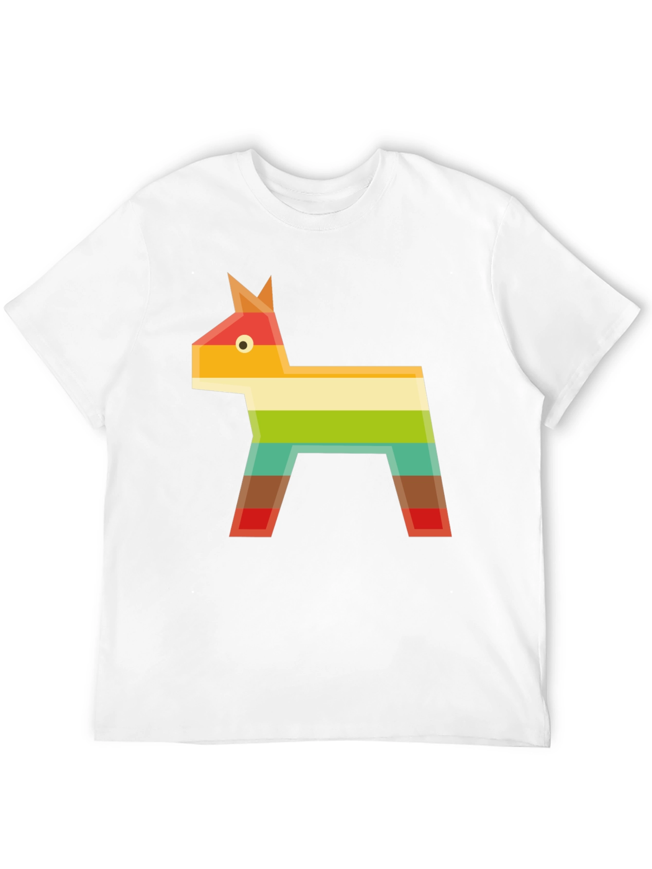 Geometric Piñata Graphic Tee - Black Casual T-Shirt