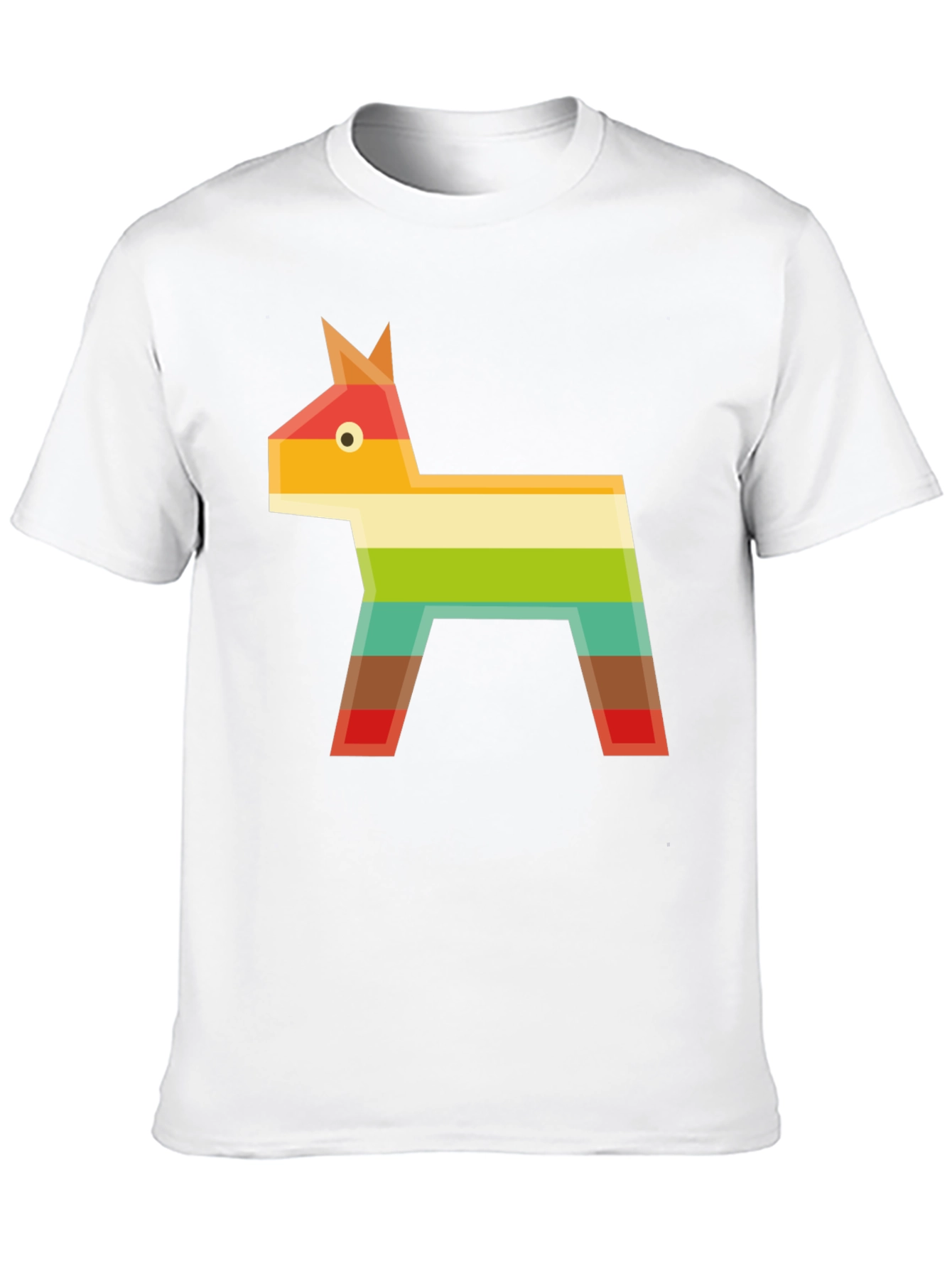 Geometric Piñata Graphic Tee - Black Casual T-Shirt