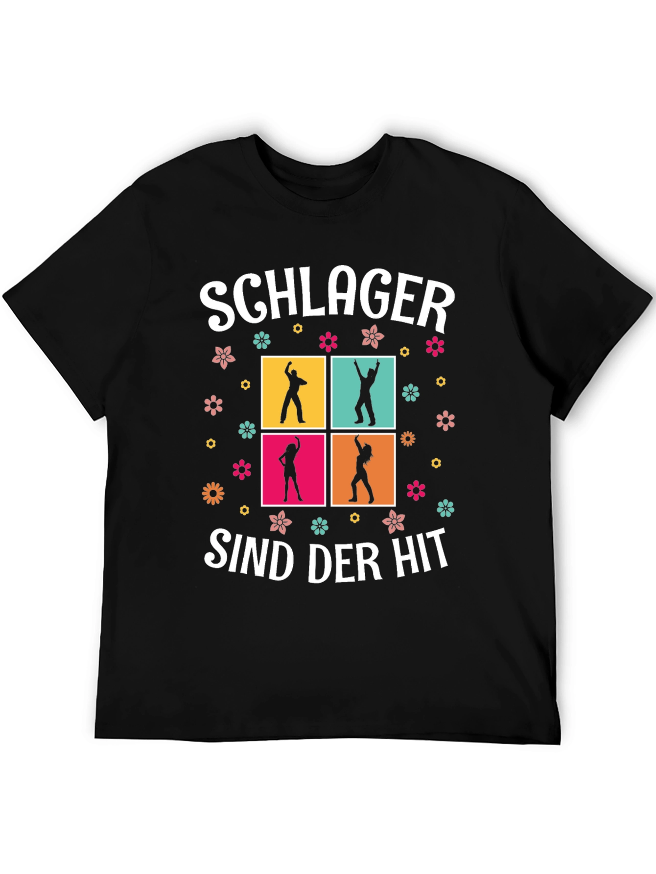 Schlager Sind Der Hit T-Shirt Dancing Silhouettes