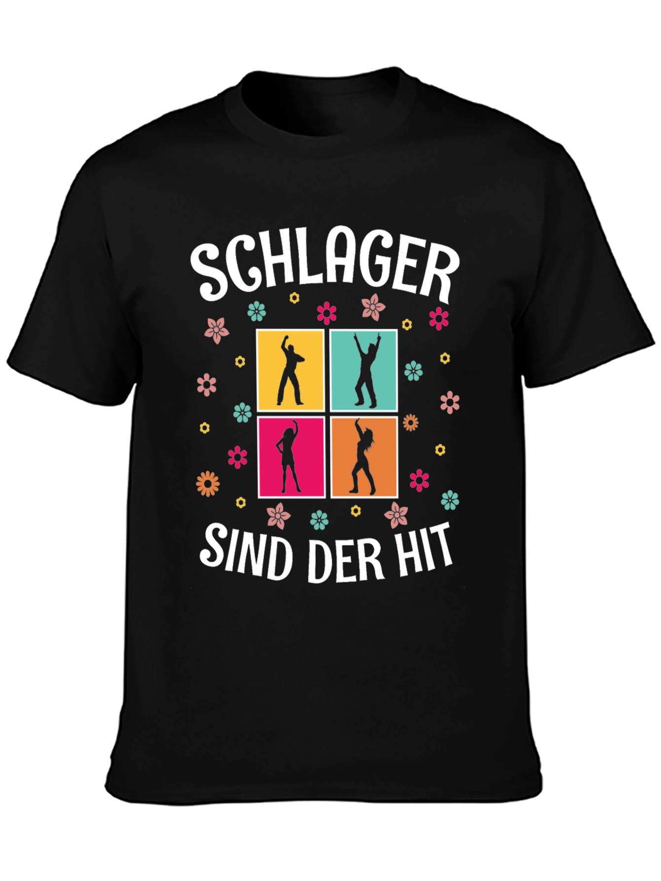 Schlager Sind Der Hit T-Shirt Dancing Silhouettes