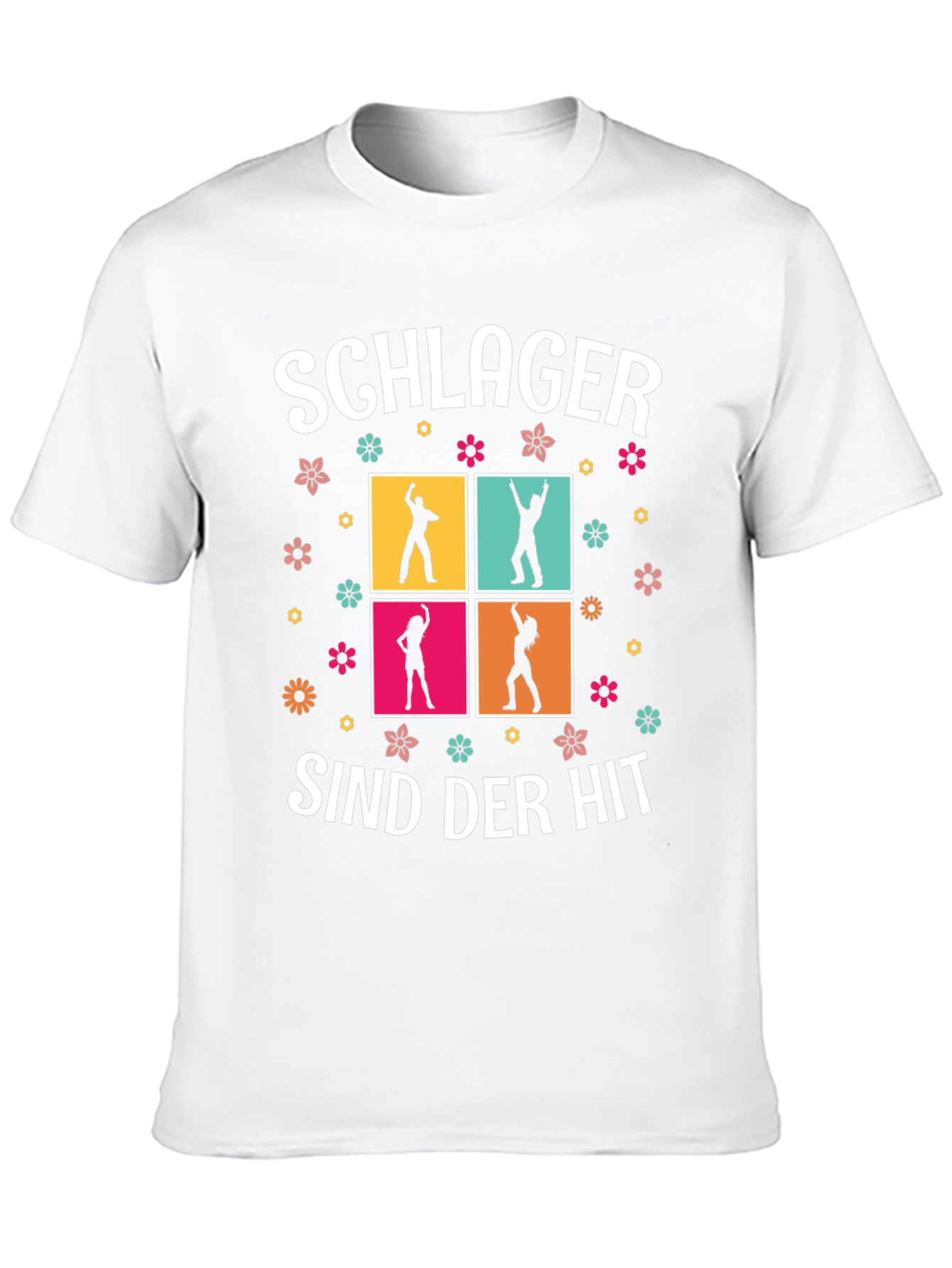 Schlager Sind Der Hit T-Shirt Dancing Silhouettes
