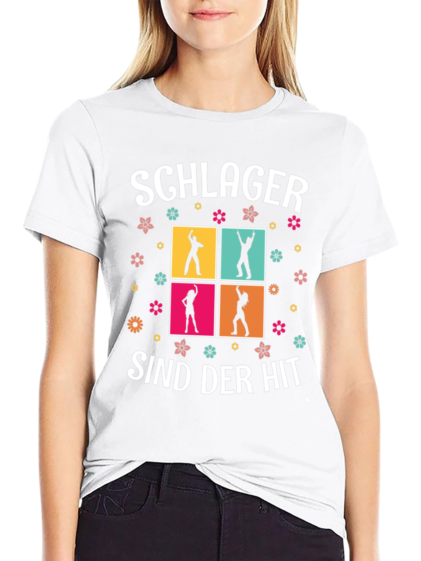 Schlager Sind Der Hit T-Shirt Dancing Silhouettes