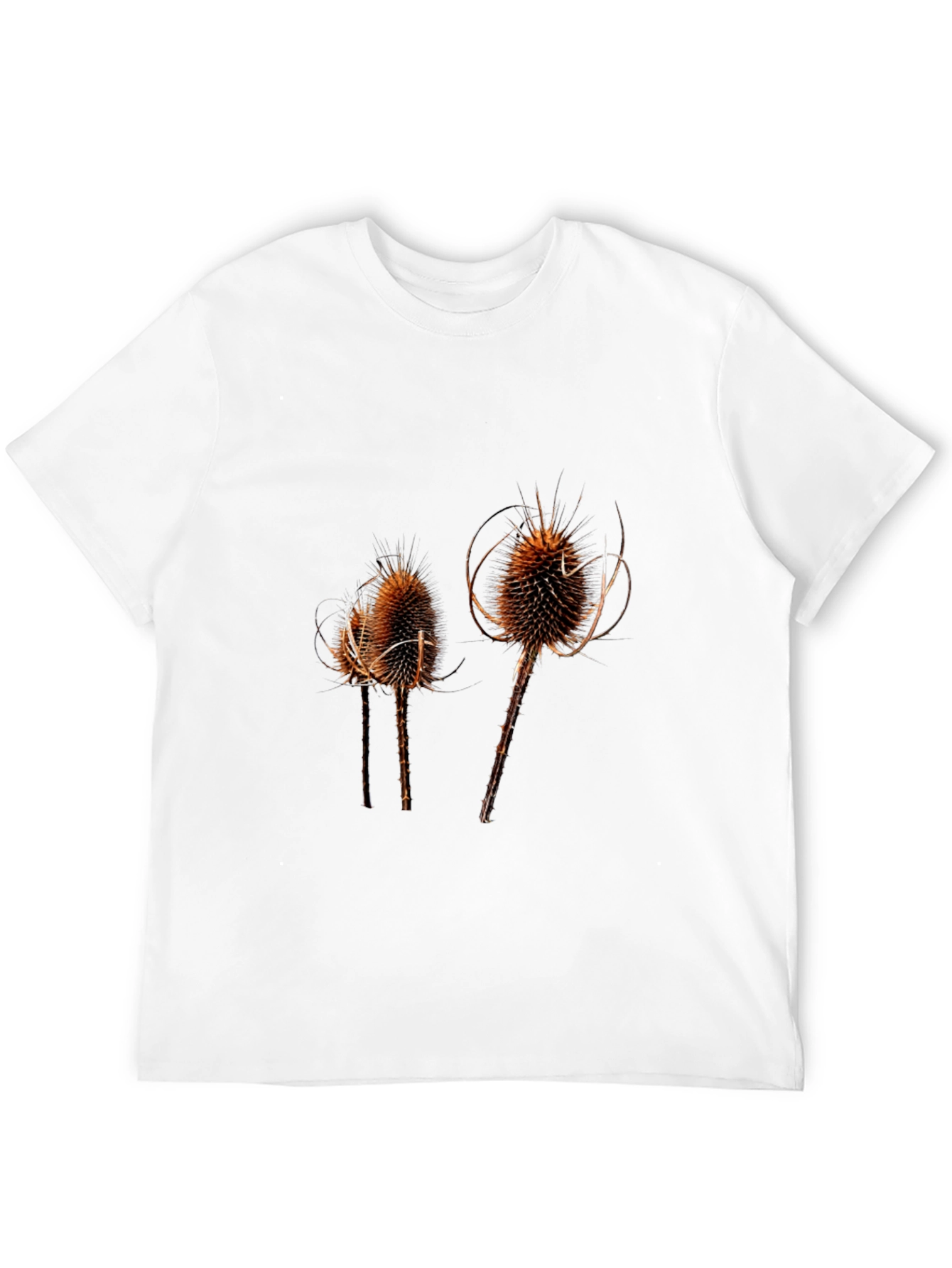 Thistle Print Black T-Shirt for Men