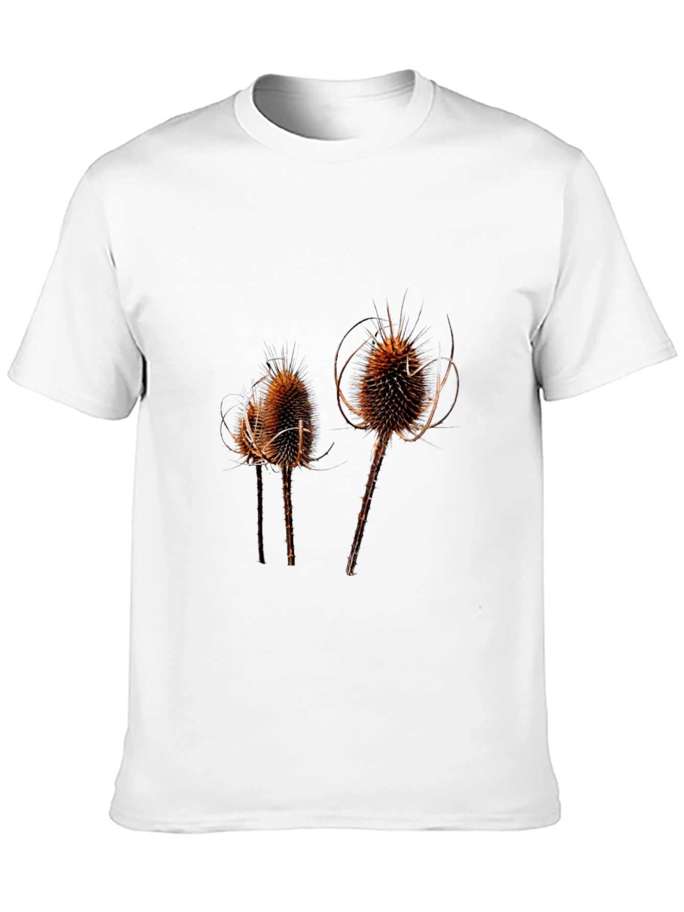 Thistle Print Black T-Shirt for Men