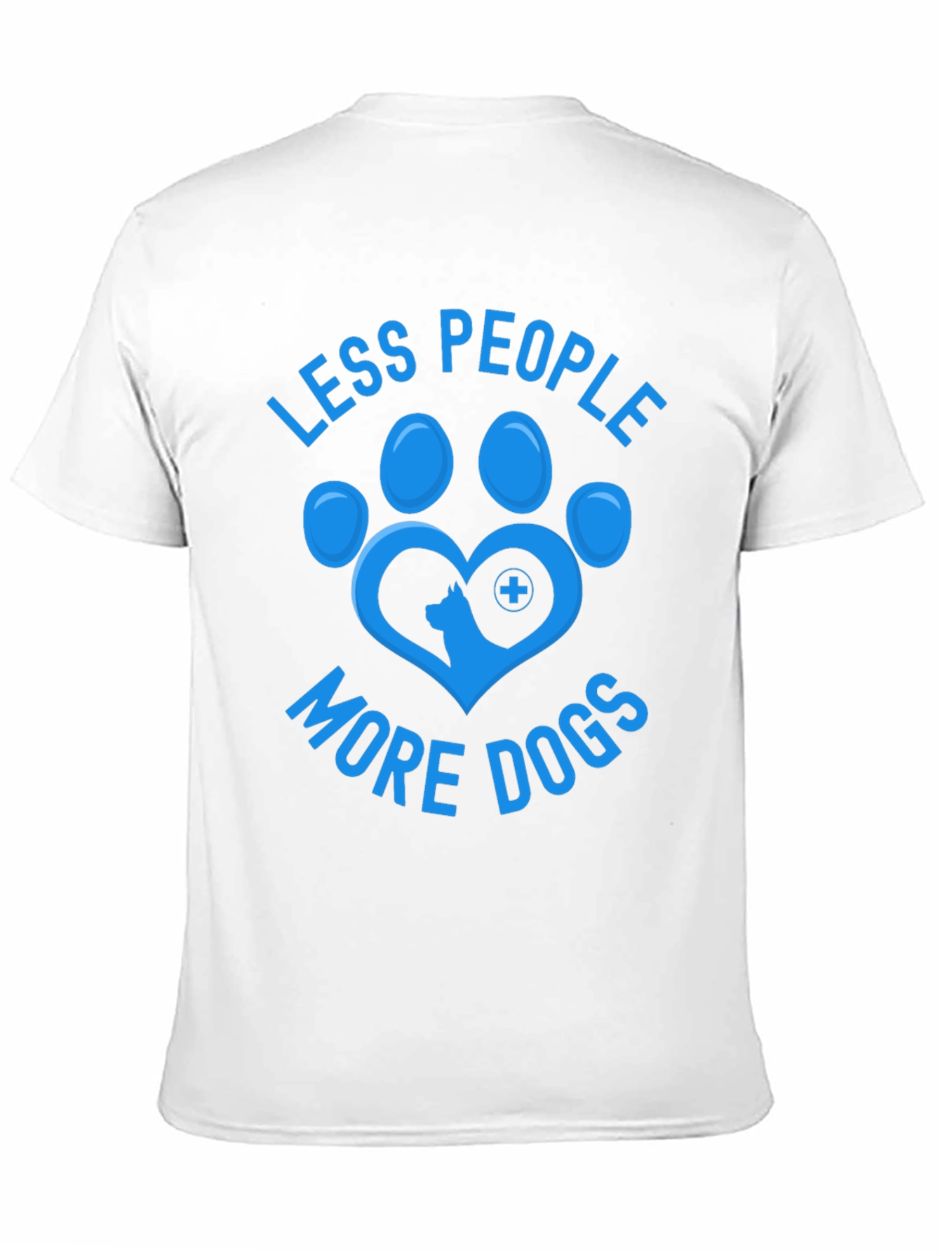 Less People More Dogs T-Shirt Animal Lover Tee