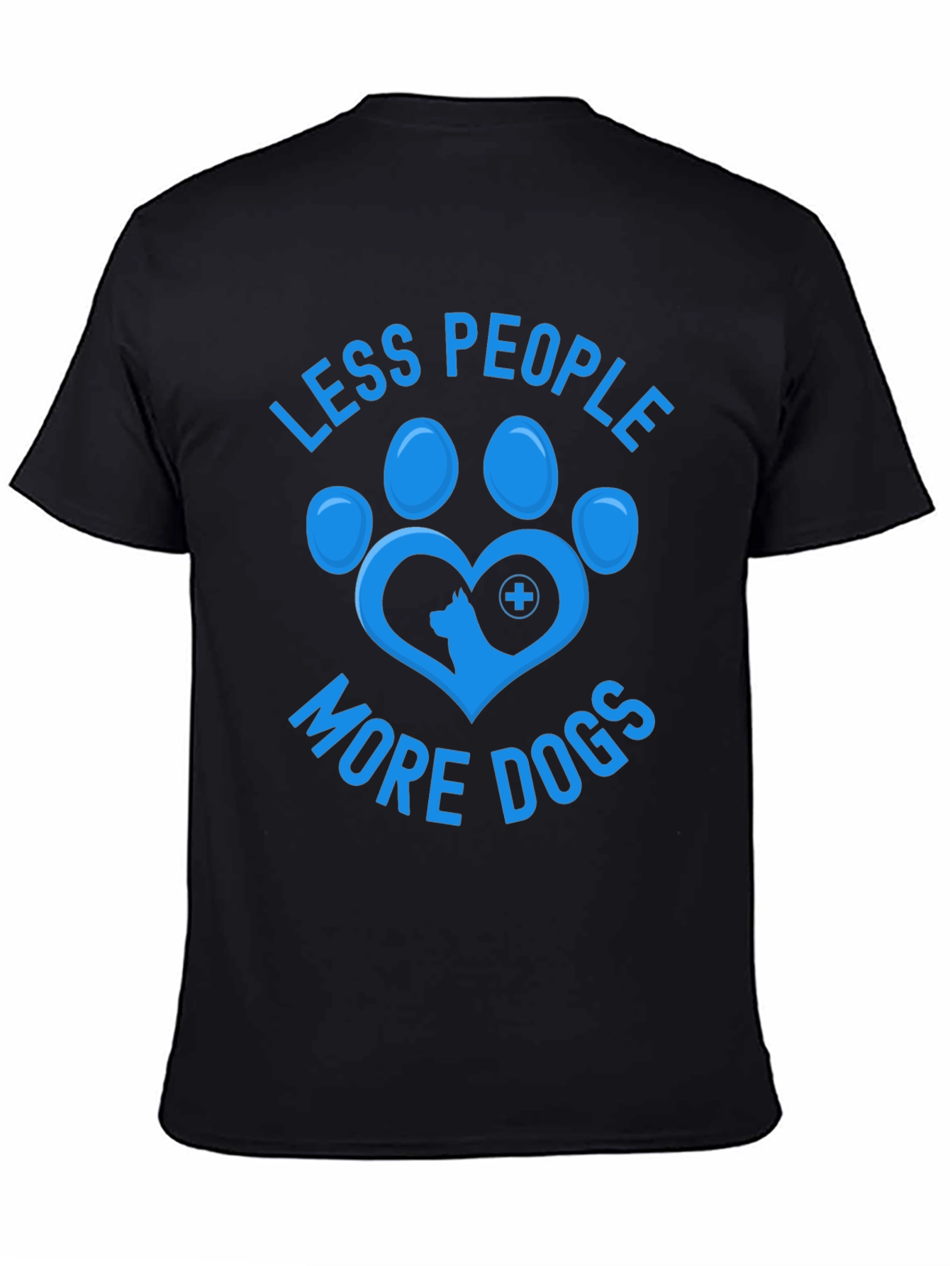 Less People More Dogs T-Shirt Animal Lover Tee
