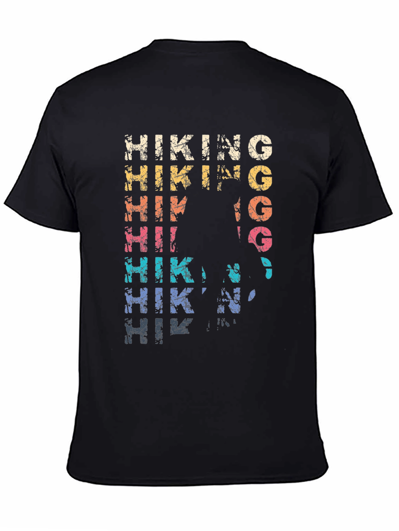 Hiking Graphic Tee - Distressed Style