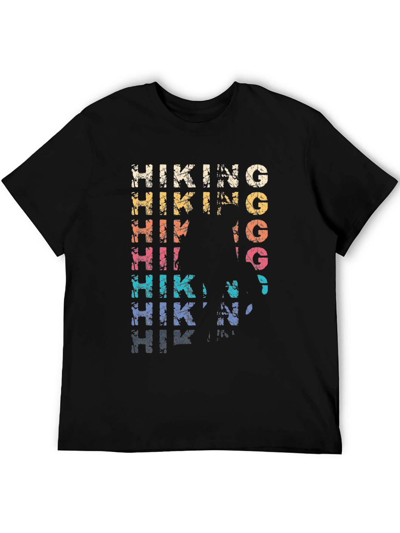 Hiking Graphic Tee - Distressed Style