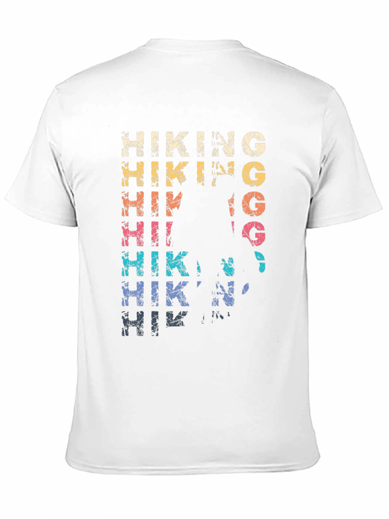 Hiking Graphic Tee - Distressed Style