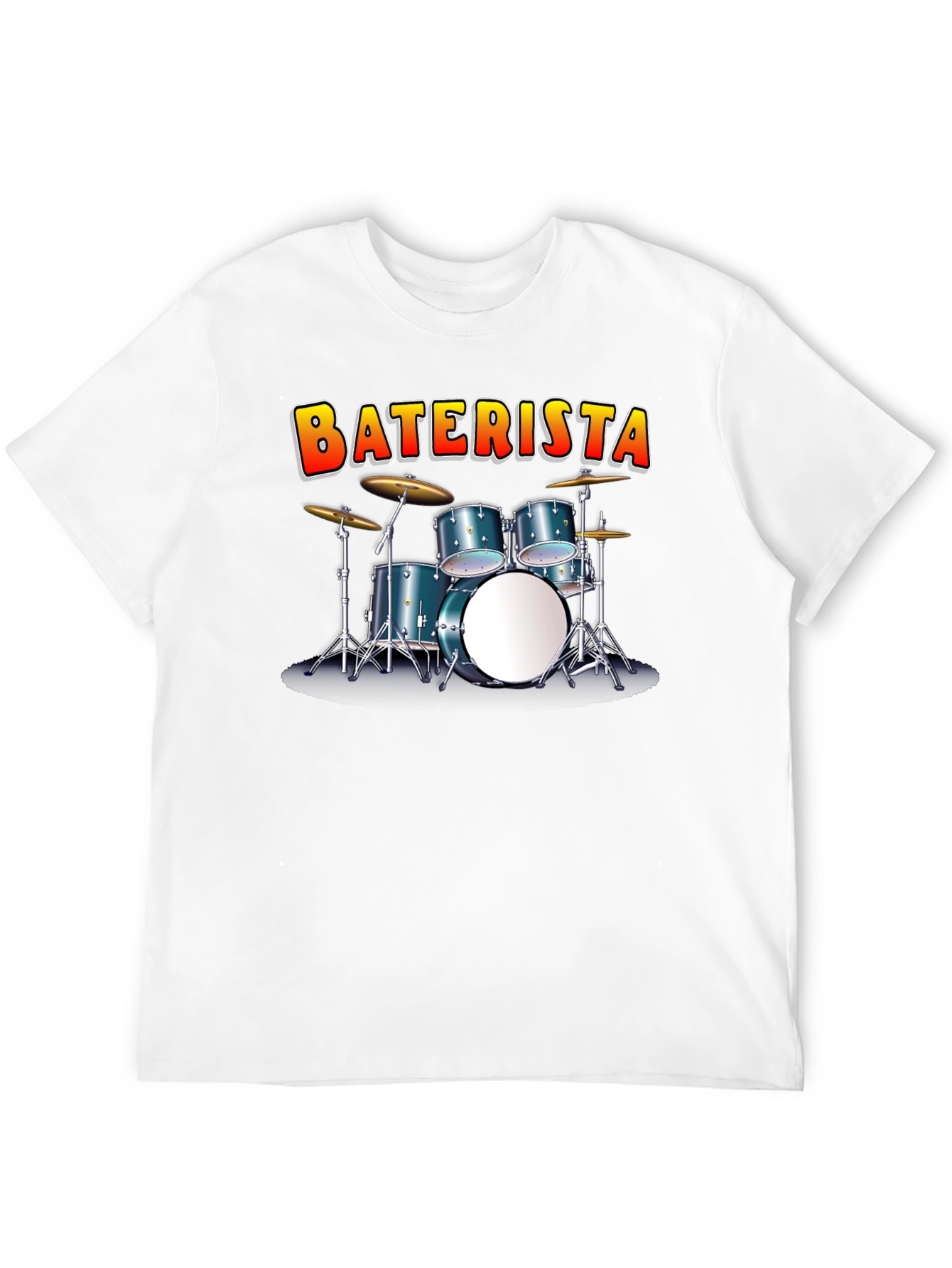 BATERISTA Drummer Graphic Black T-Shirt