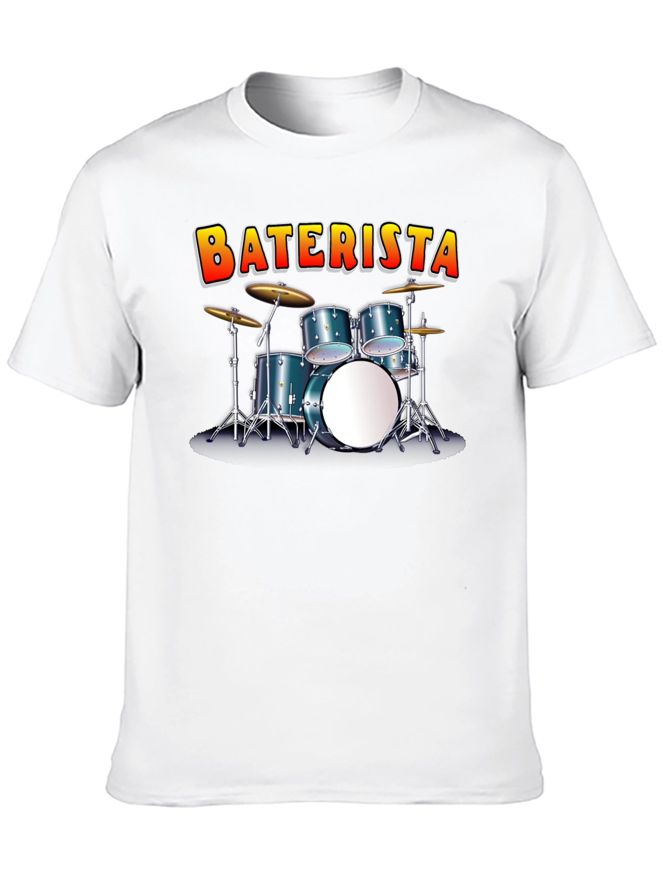 BATERISTA Drummer Graphic Black T-Shirt