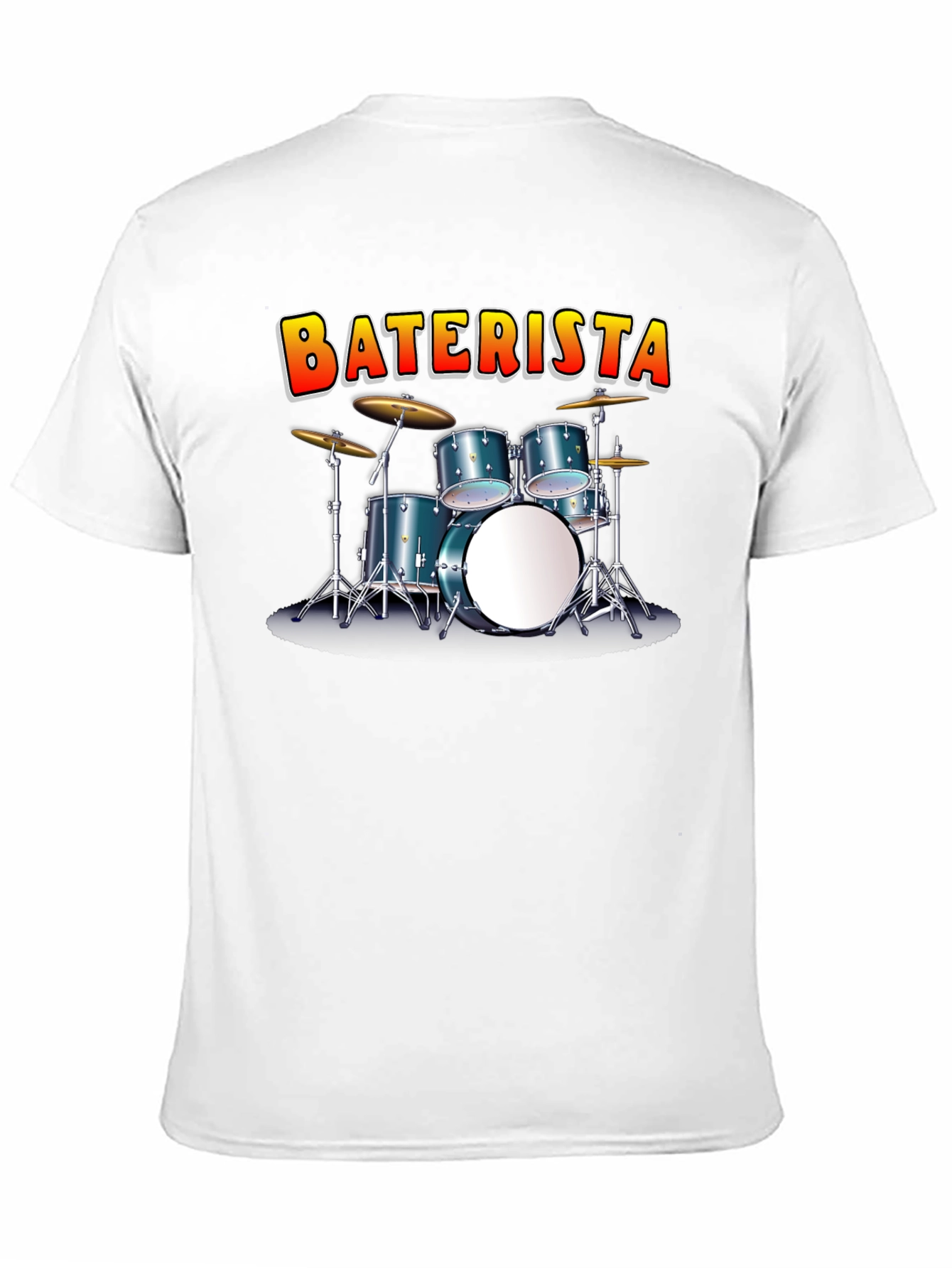 BATERISTA Drummer Graphic Black T-Shirt