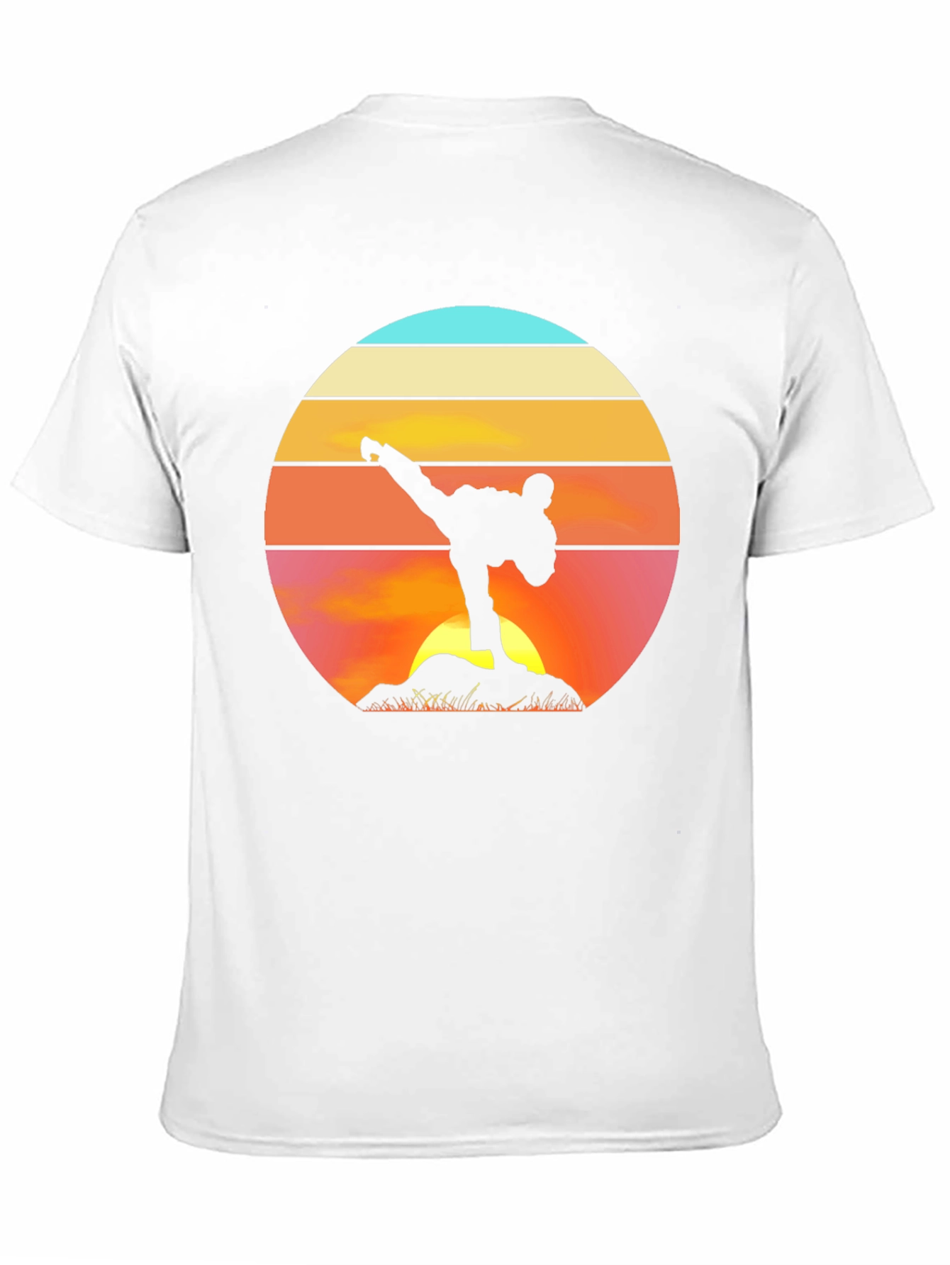 Martial Arts Sunset Black T-Shirt
