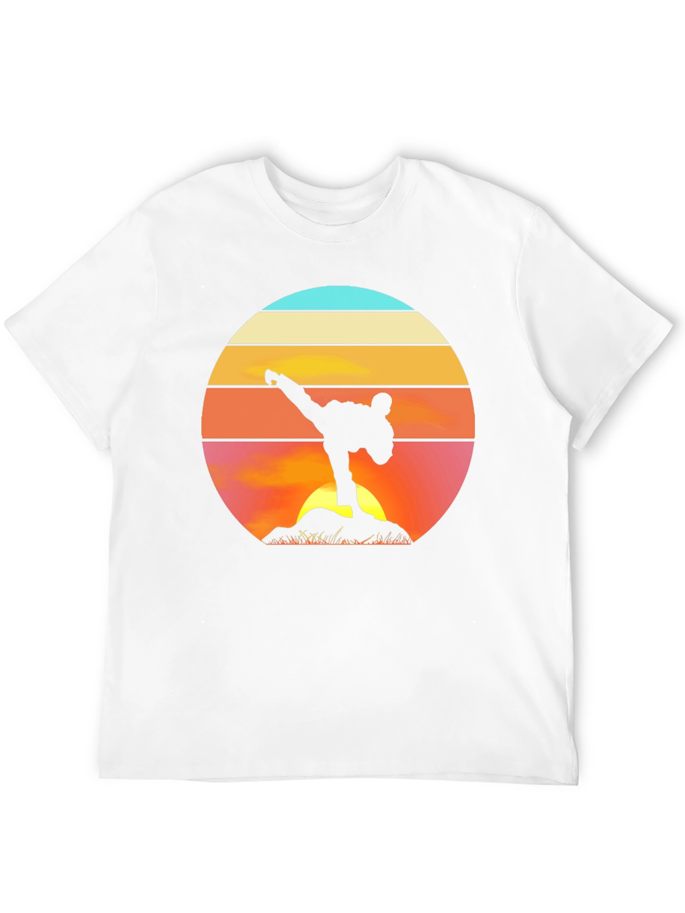 Martial Arts Sunset Black T-Shirt