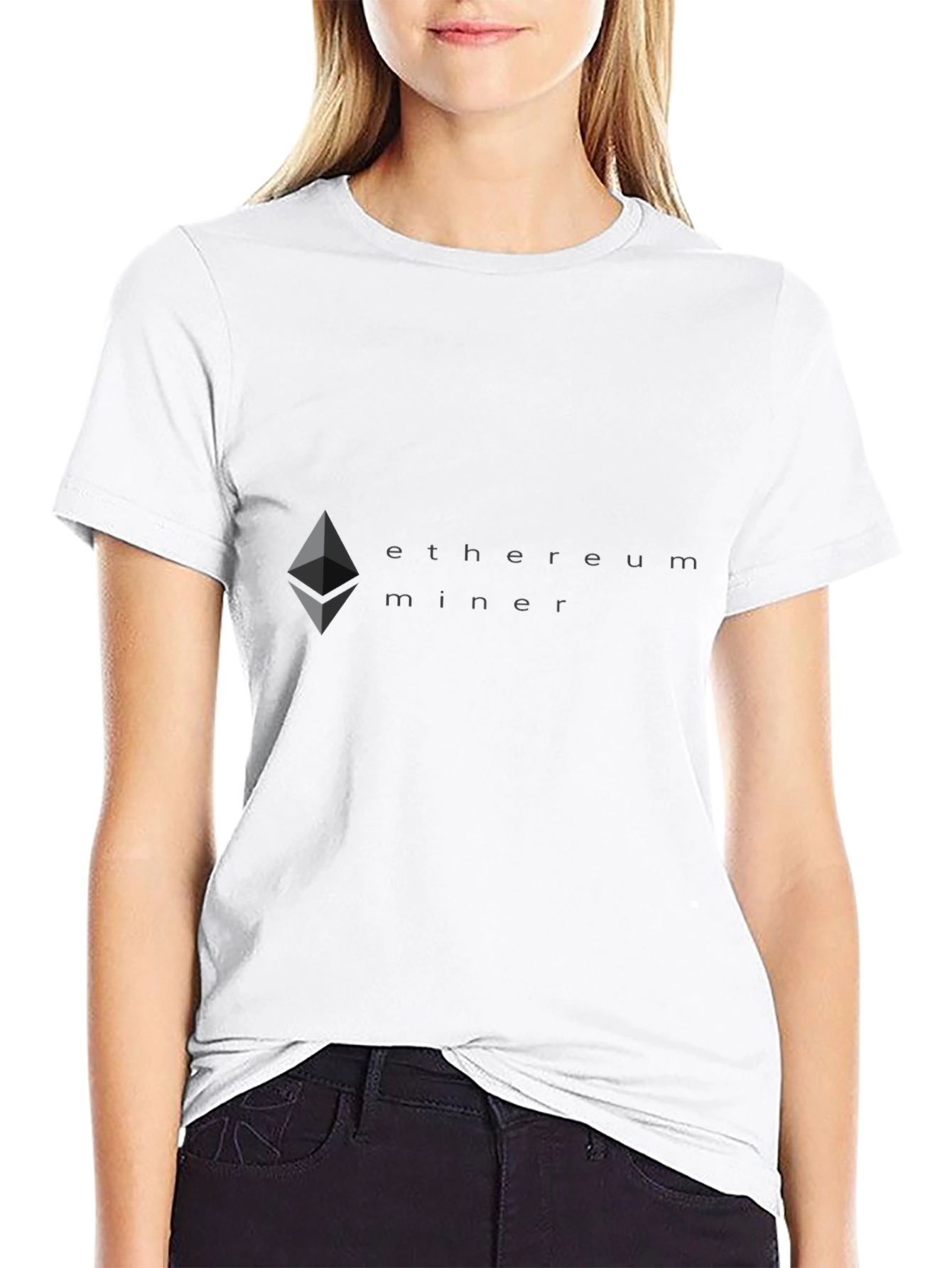 Ethereum Miner Graphic Tee - Crypto Enthusiast Shirt