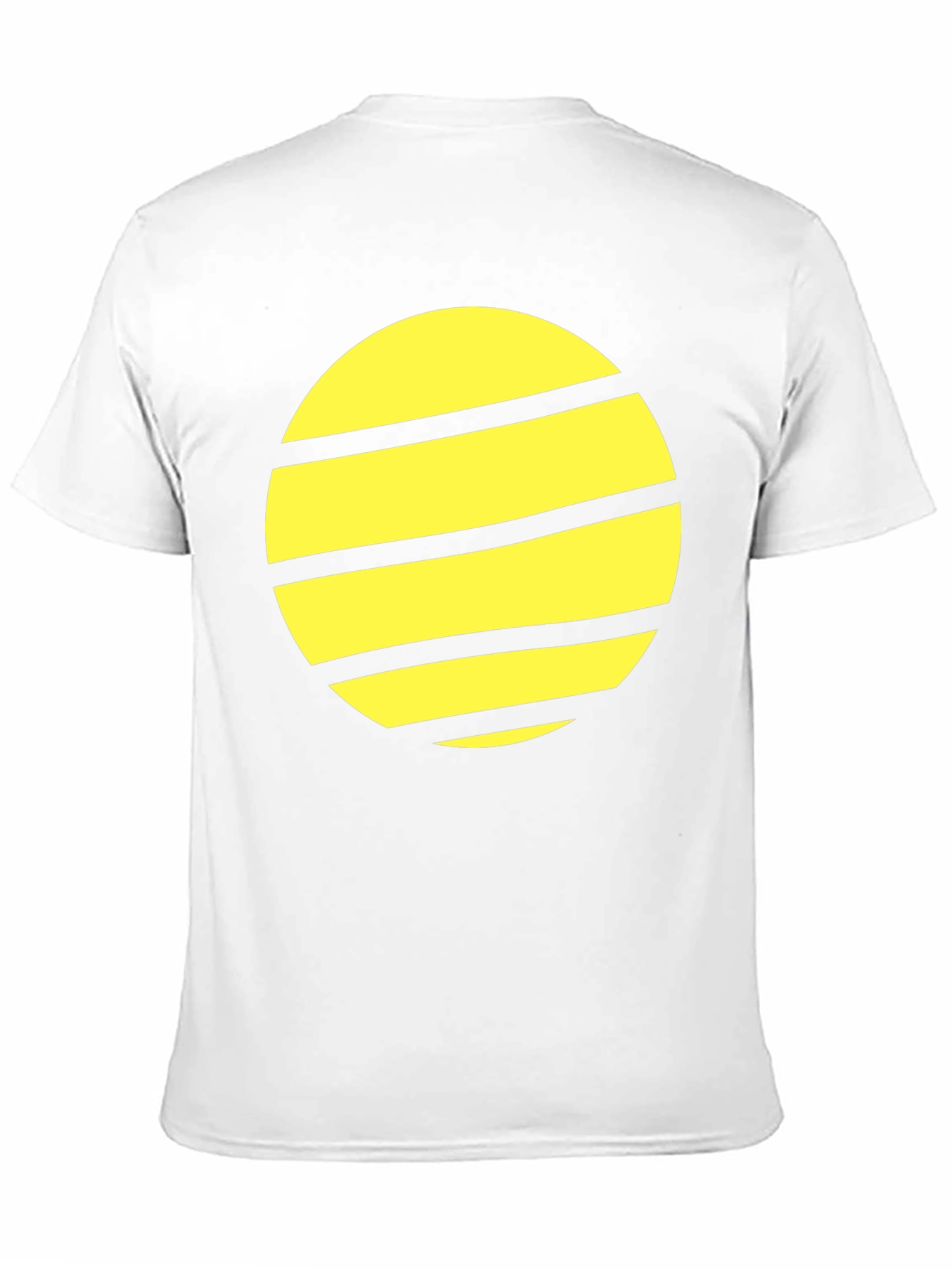 Striped Planet Graphic Tee - Black