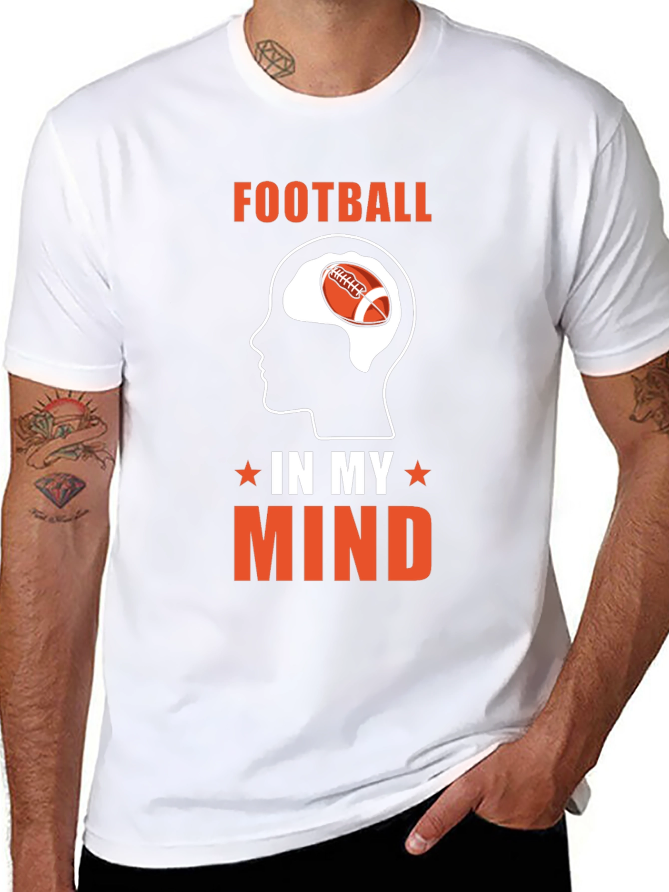 Football On My Mind Graphic Tee