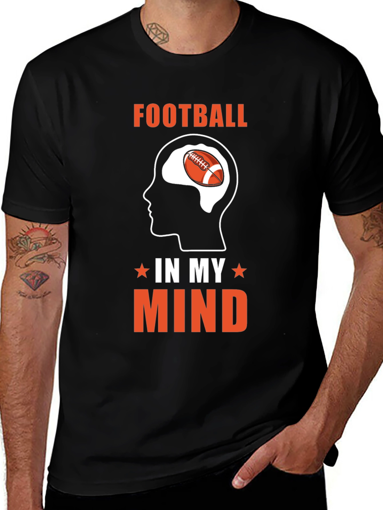 Football On My Mind Graphic Tee