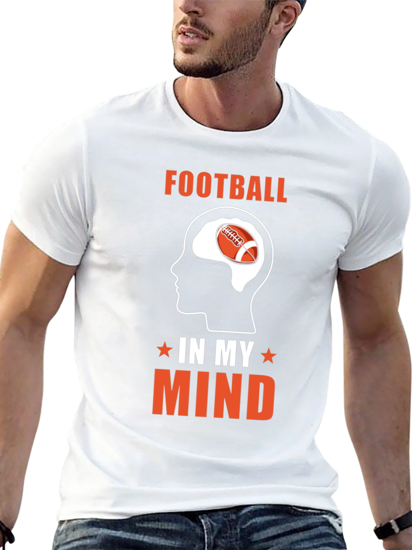 Football On My Mind Graphic Tee