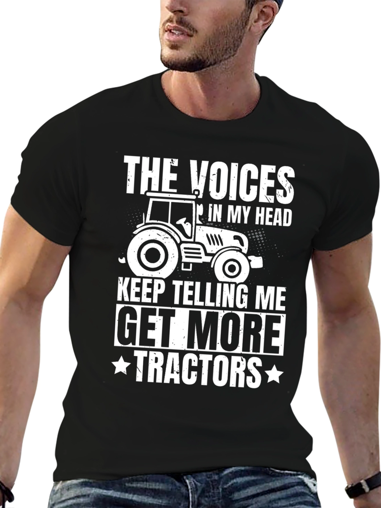 Funny Tractor T-Shirt: The Voices in My Head