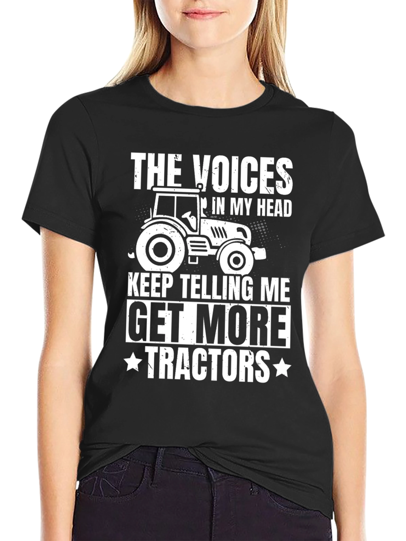Funny Tractor T-Shirt: The Voices in My Head
