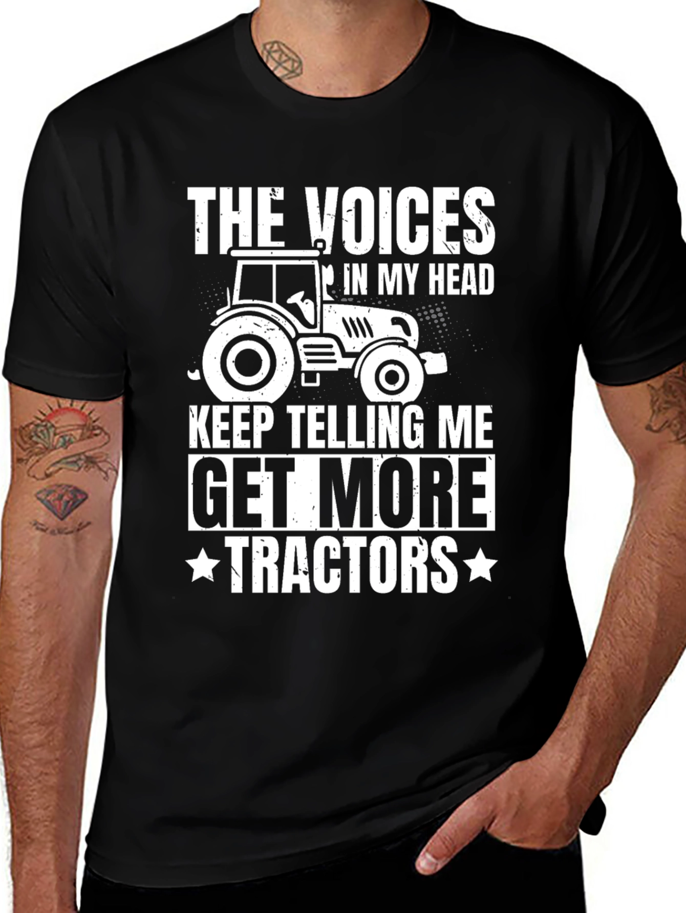 Funny Tractor T-Shirt: The Voices in My Head