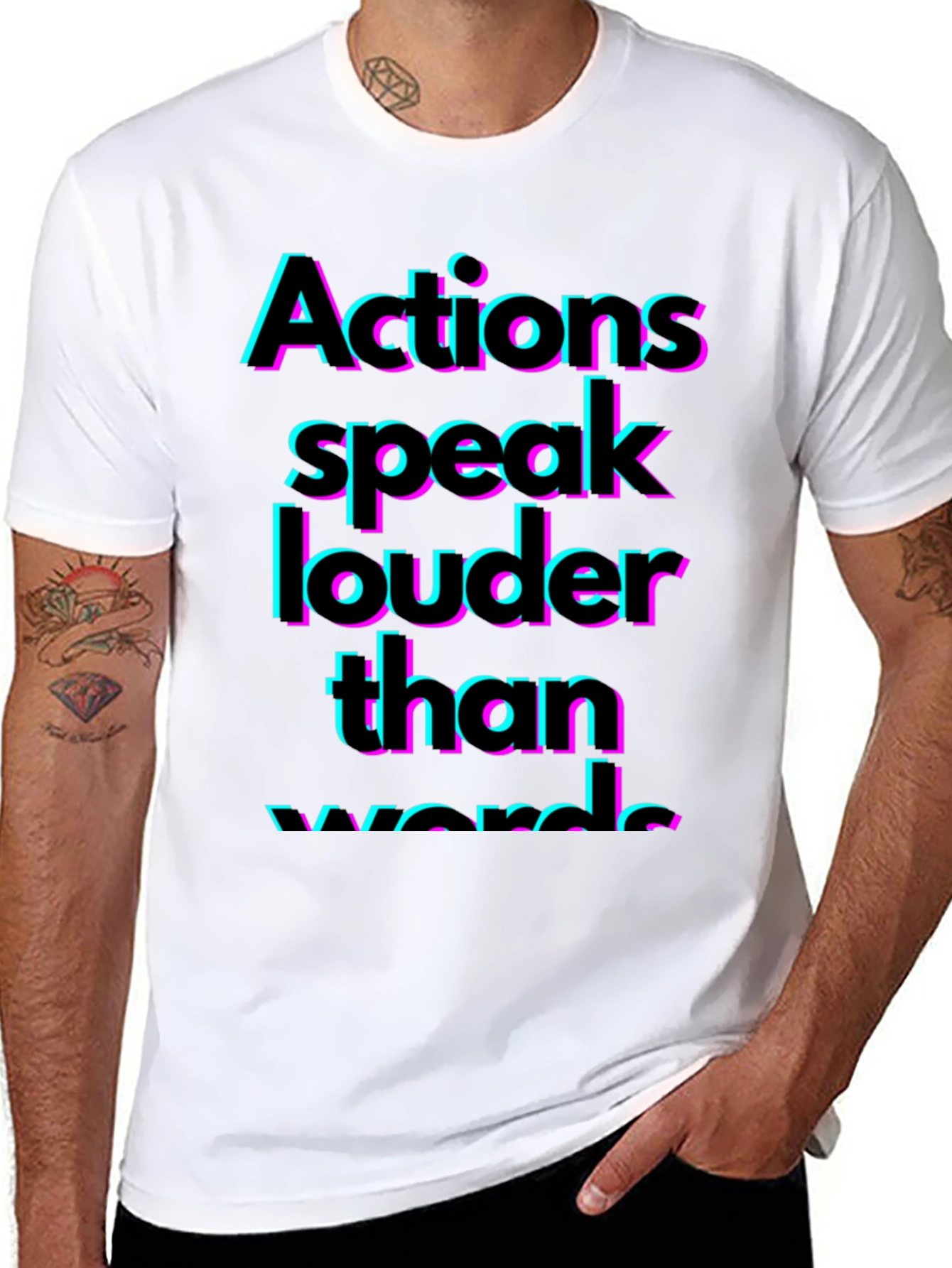 Actions Speak Louder T-Shirt - Bold Statement Tee