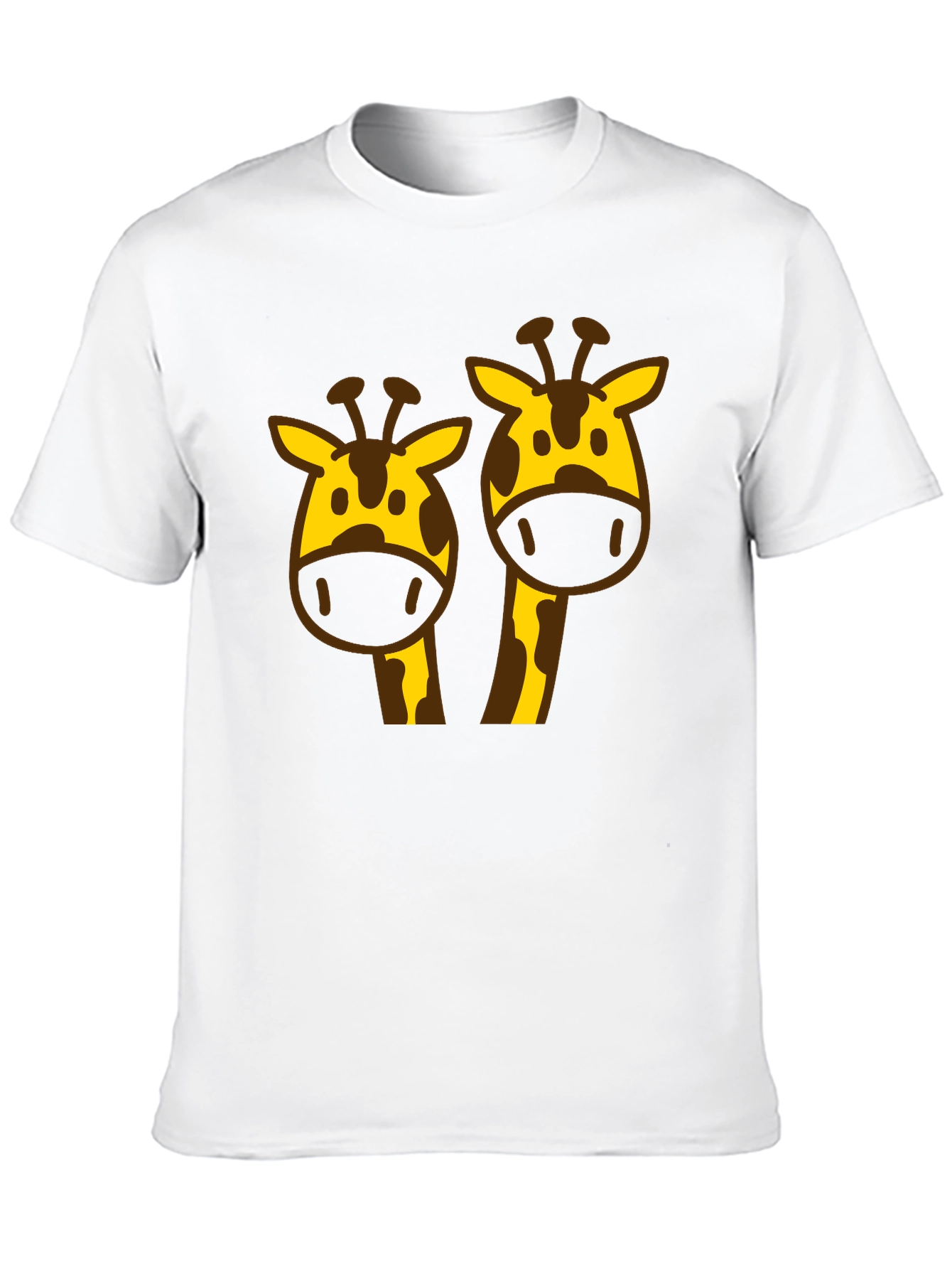 Giraffe Graphic Tee - Black Cotton Blend