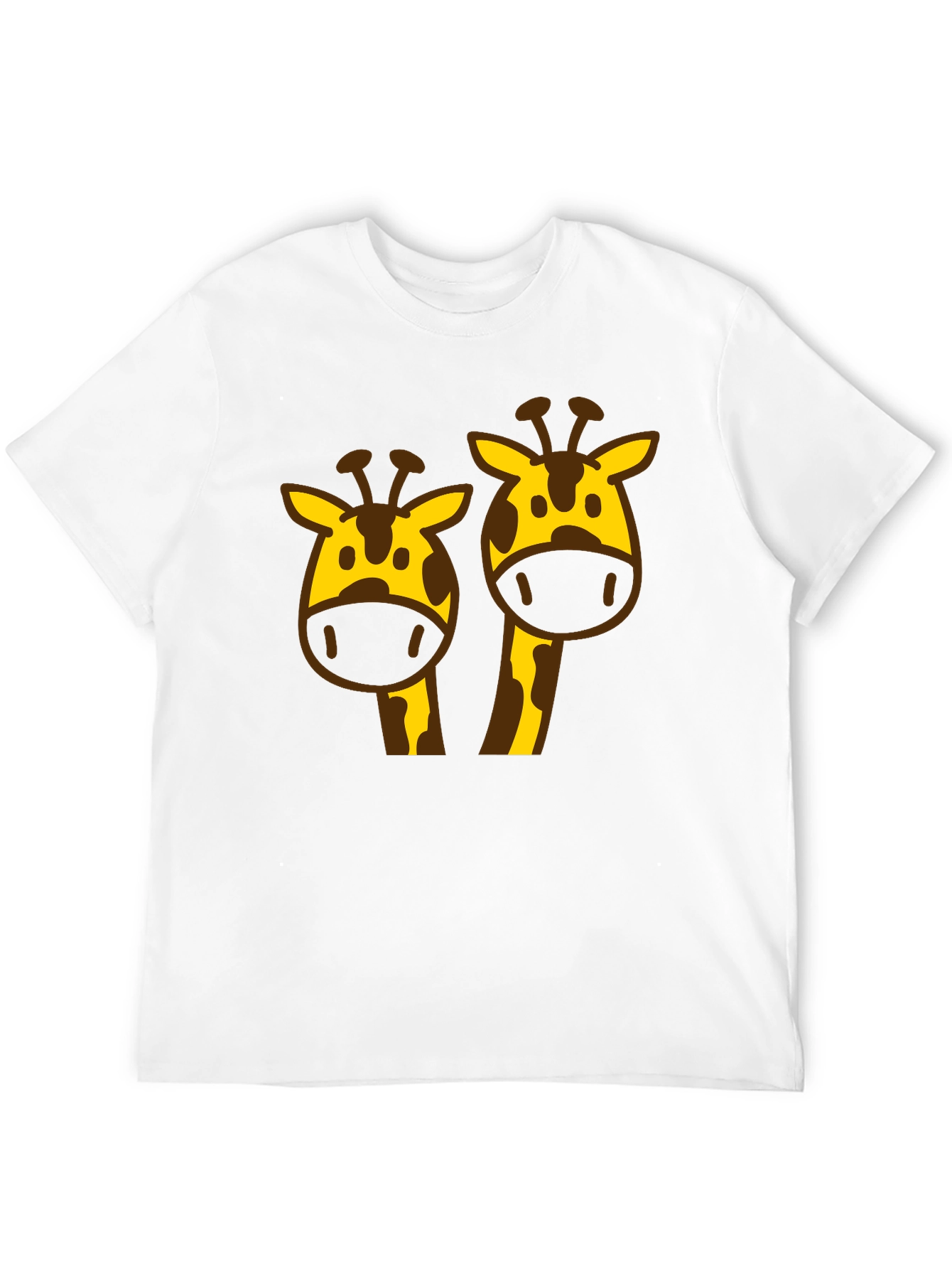 Giraffe Graphic Tee - Black Cotton Blend