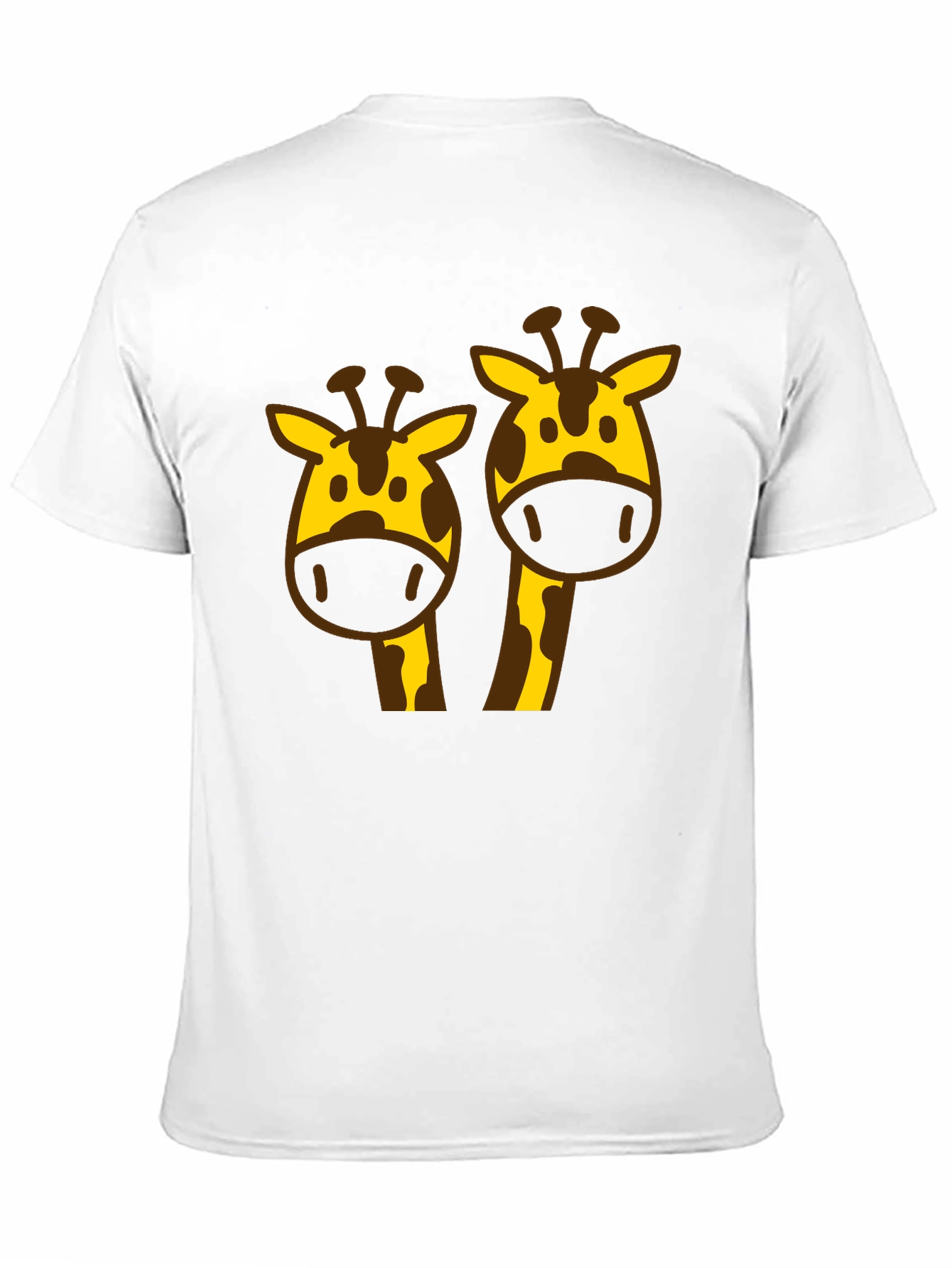 Giraffe Graphic Tee - Black Cotton Blend