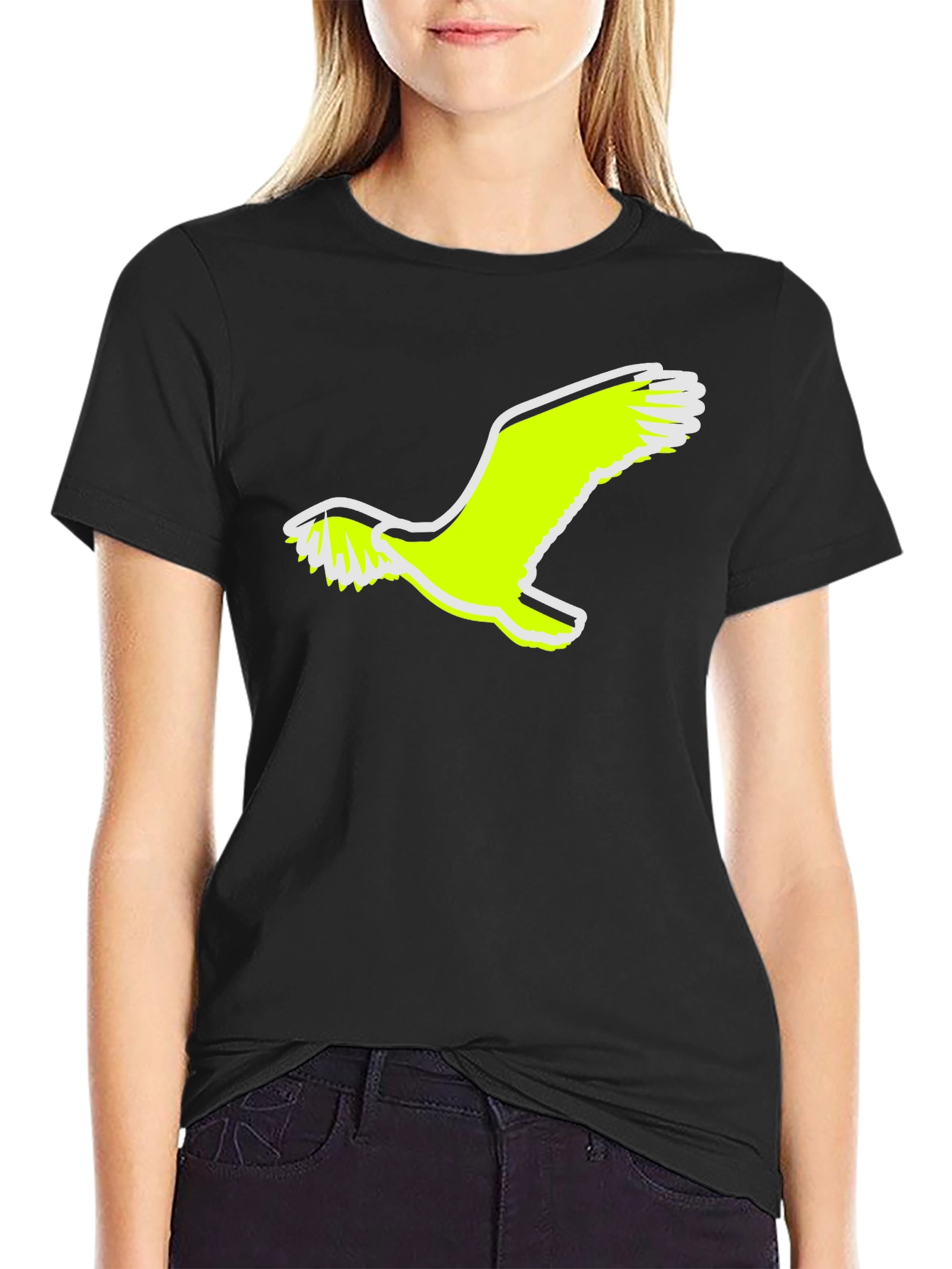 Mens Black Eagle Graphic Tee
