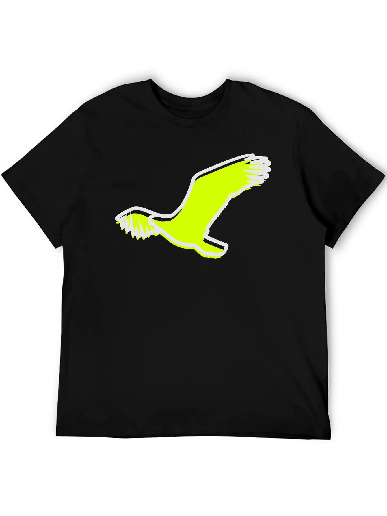 Mens Black Eagle Graphic Tee