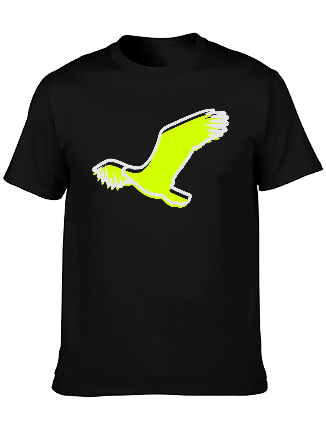 Mens Black Eagle Graphic Tee