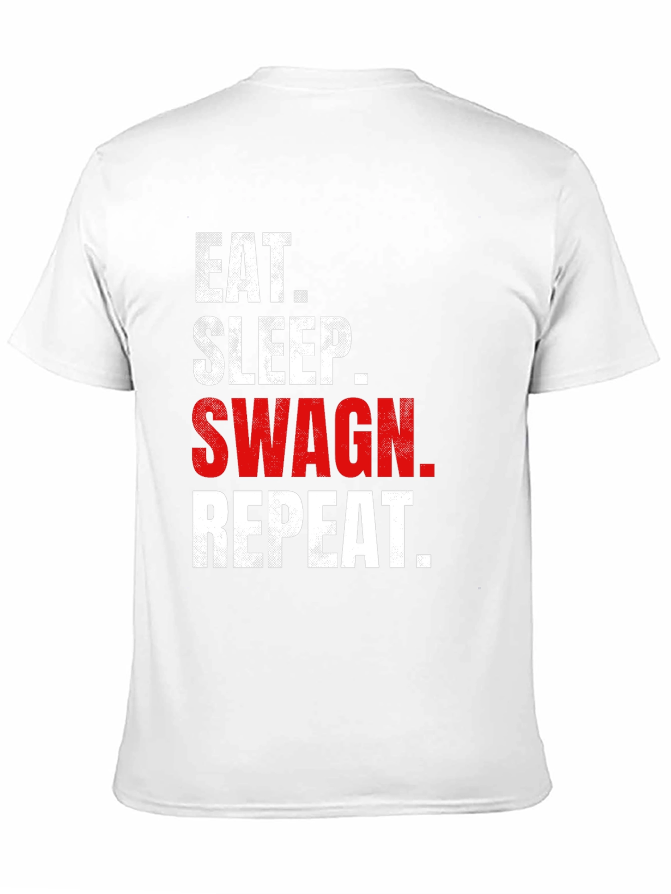 Eat Sleep Swag Repeat Black Graphic Tee