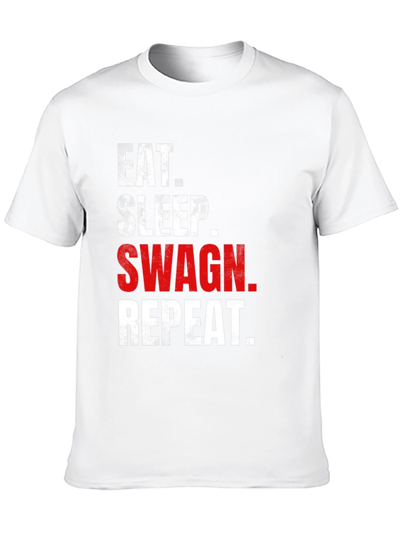 Eat Sleep Swag Repeat Black Graphic Tee