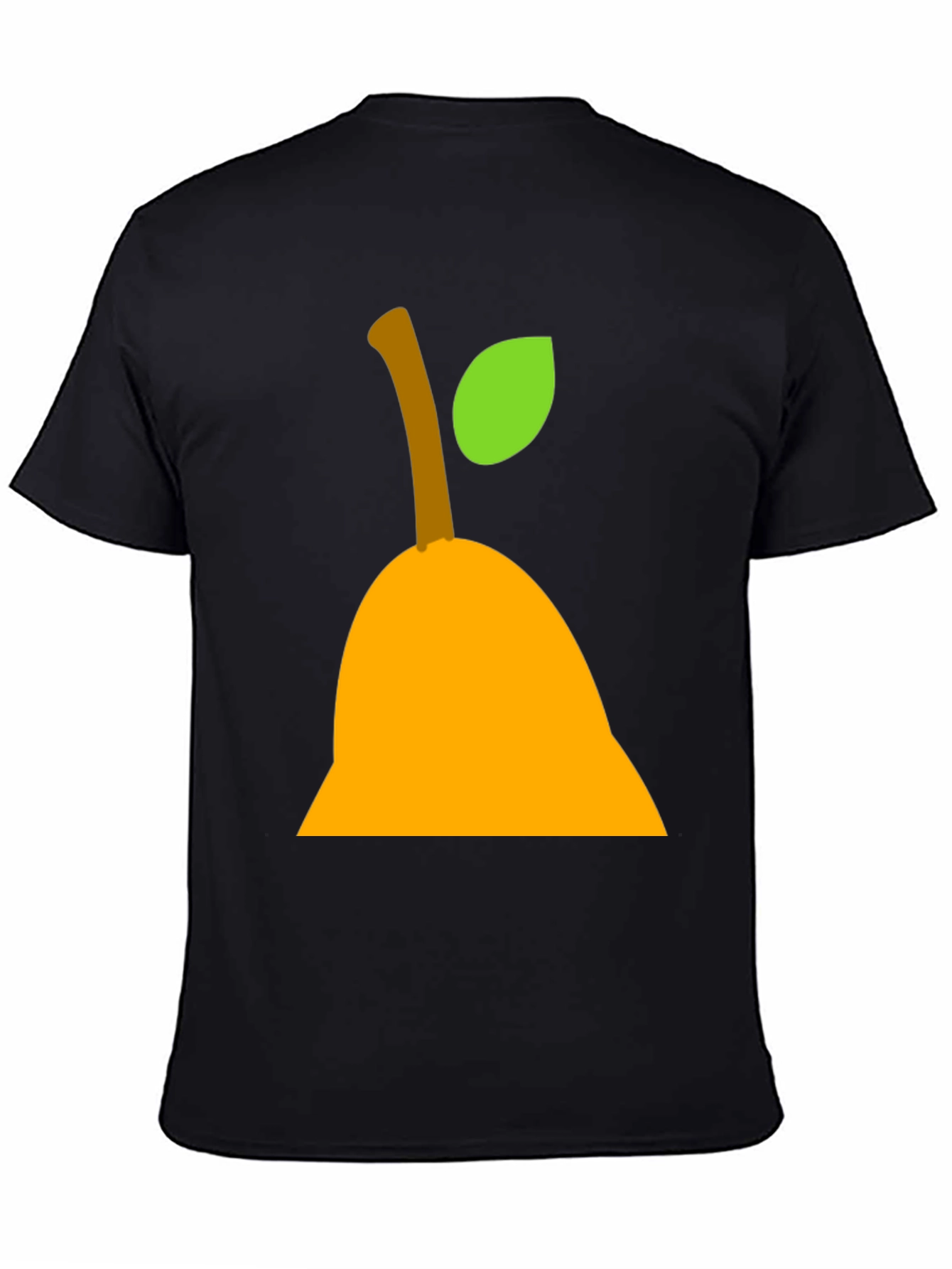 Pear Graphic Tee - Black Cotton Shirt