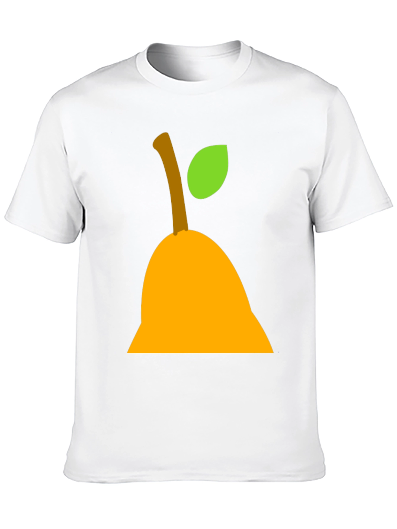 Pear Graphic Tee - Black Cotton Shirt
